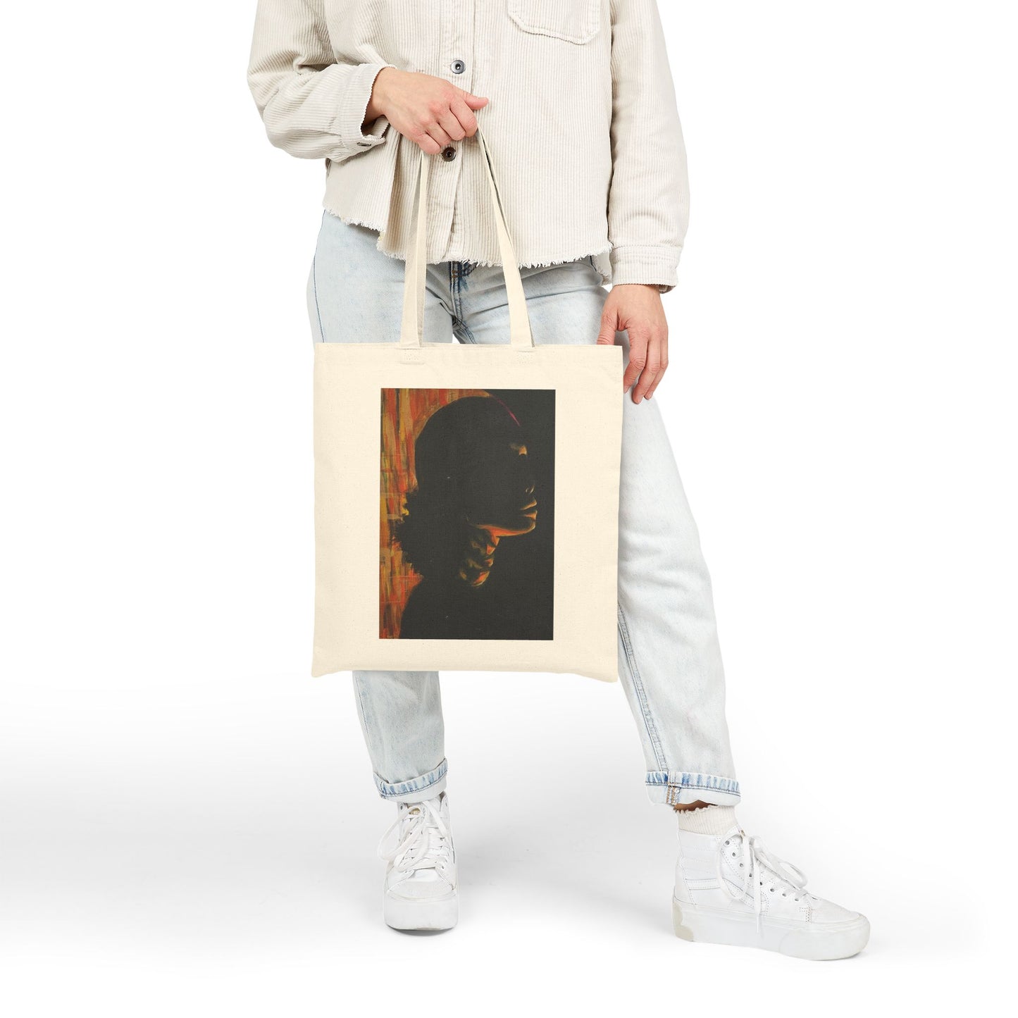 Artistic Cotton Canvas Tote Bag with Unique Designs, Ideal for Everyday Use, Gift for Art Lovers, Eco-Friendly and Stylish Shopping Bag