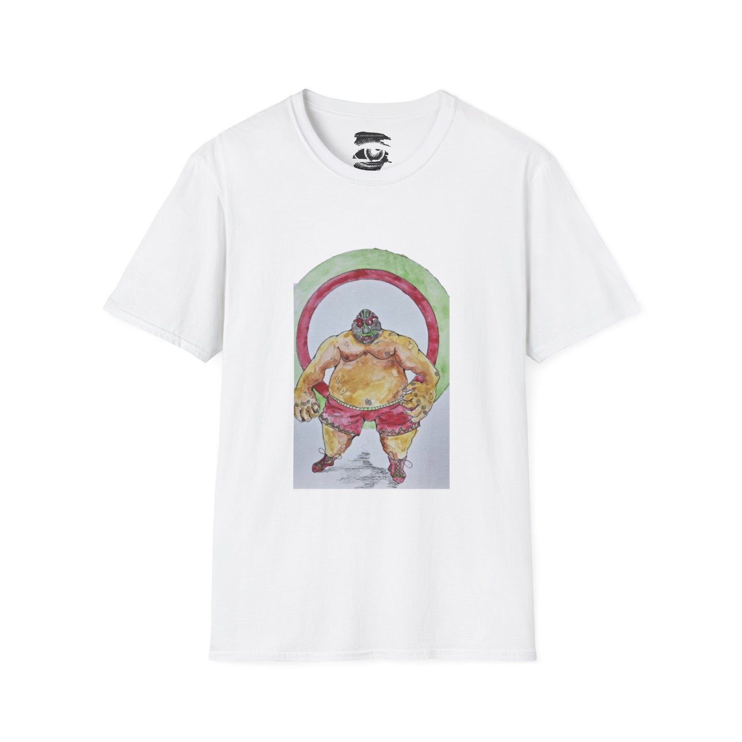 Sumo Wrestler Unisex Softstyle T-Shirt | Fun Graphic Tee for Sports Fans, Casual Wear, Gifts, Gym Outfits, Unique Fashion