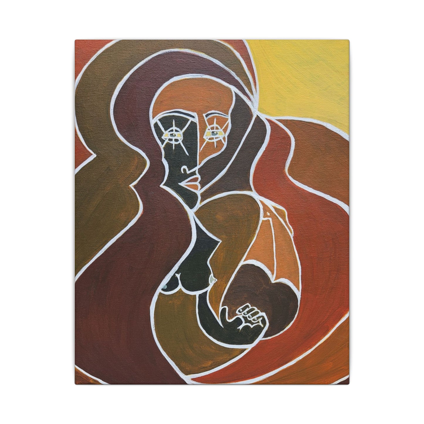 Awaking Angelique. Artistic Matte Canvas Print - Modern Abstract Wall Art, Home Decor, Unique Gift, Gallery Style