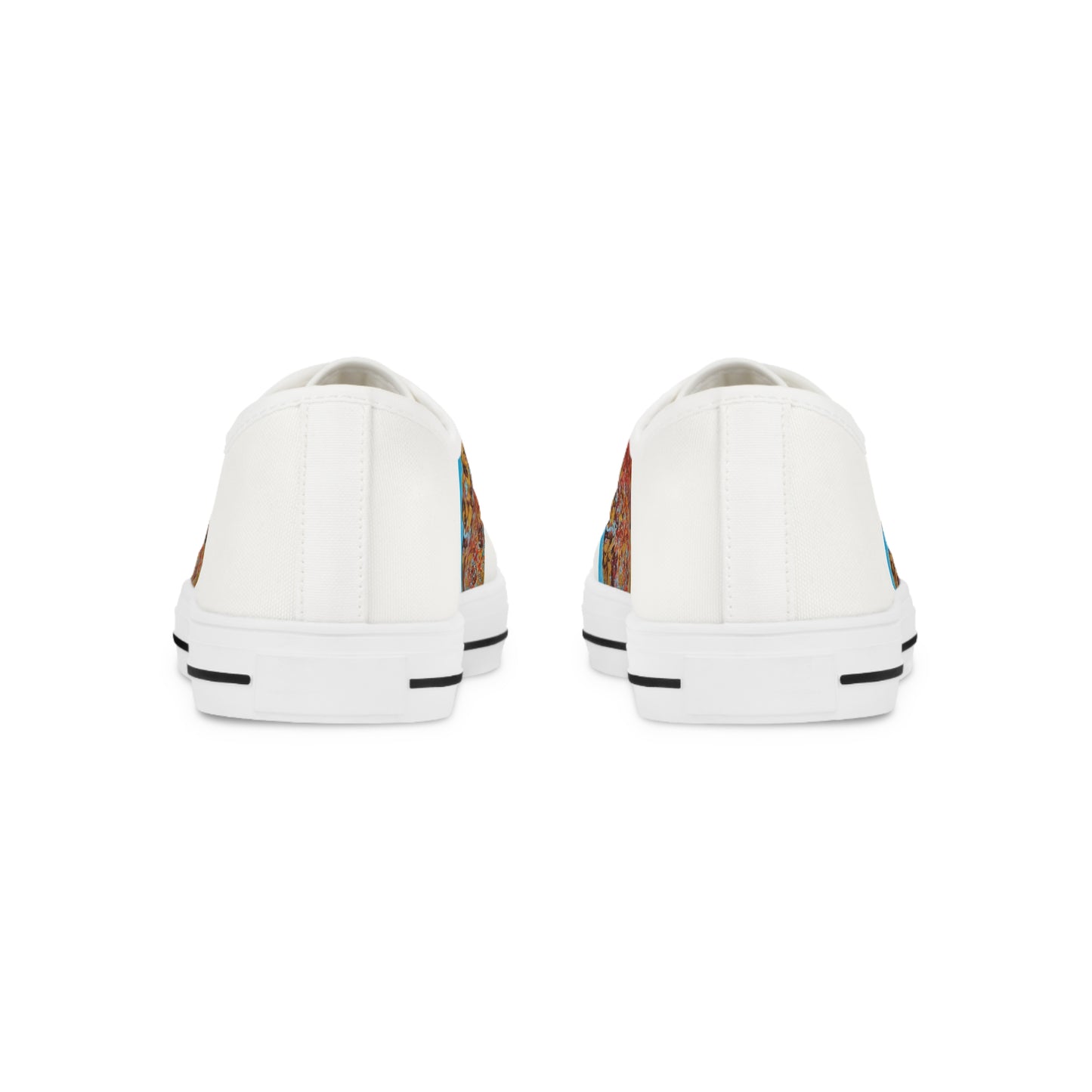 Vibrant Artistic Sneakers for Men, Unique Casual Footwear, Comfortable Everyday Shoes, Gift for Art Lovers, Stylish Low Tops
