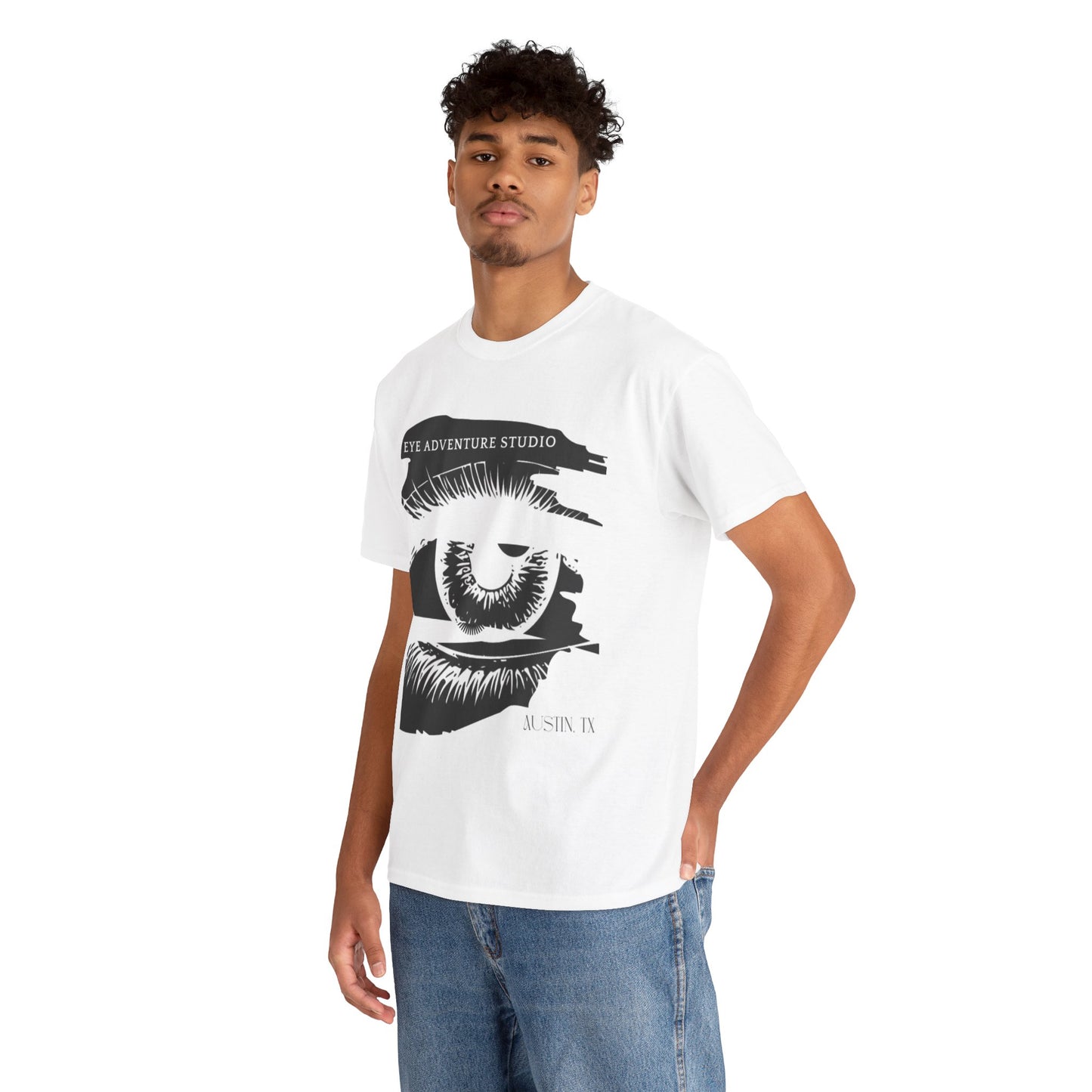 Art Adventure Tee, Unisex Cotton Shirt for Artists, Creative Inspiration Gift, Eye Design Tee, Everyday Casual Wear