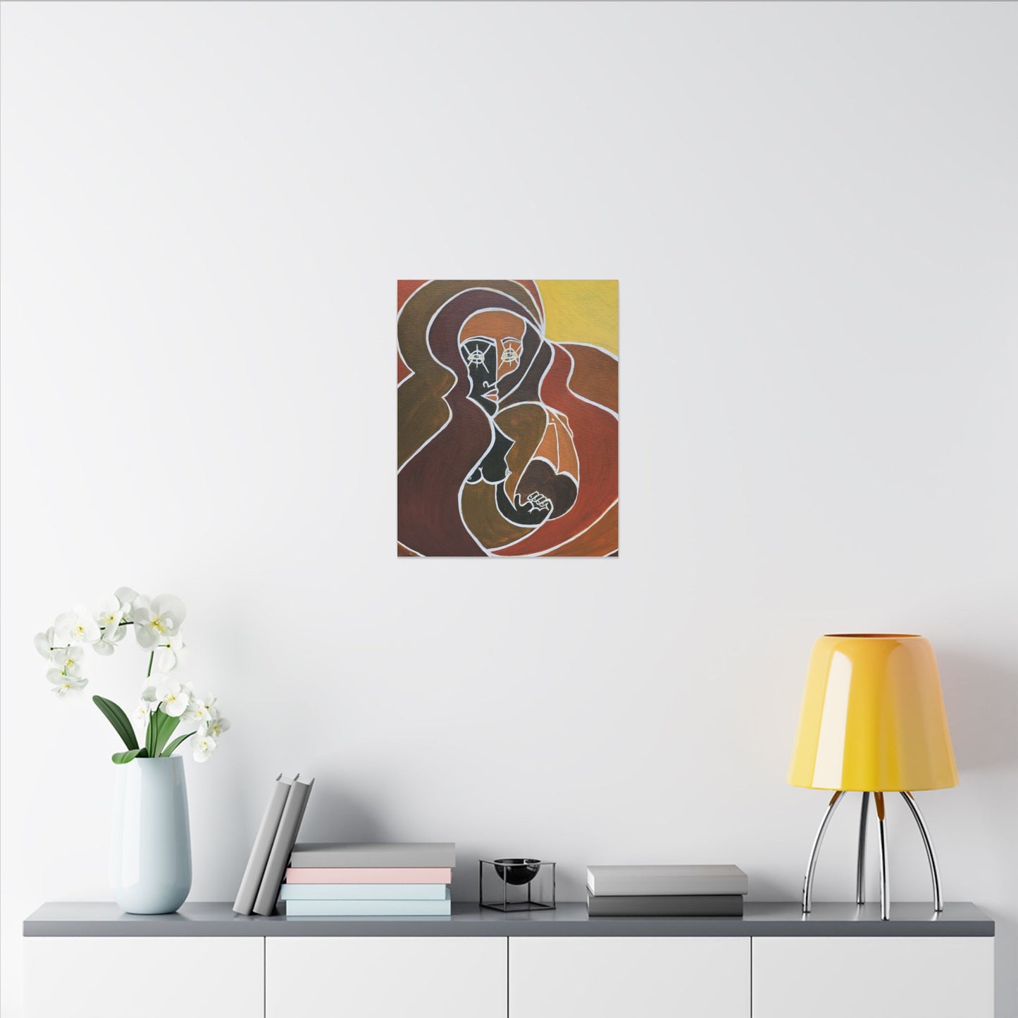 Awaking Angelique. Artistic Matte Canvas Print - Modern Abstract Wall Art, Home Decor, Unique Gift, Gallery Style