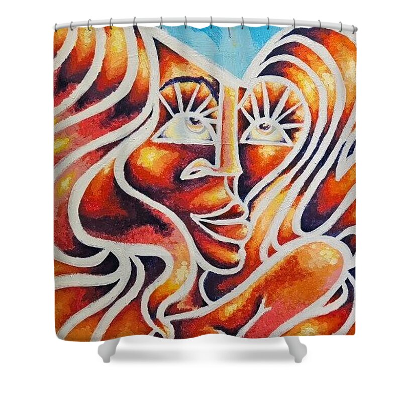 Sunset Angelique - Shower Curtain