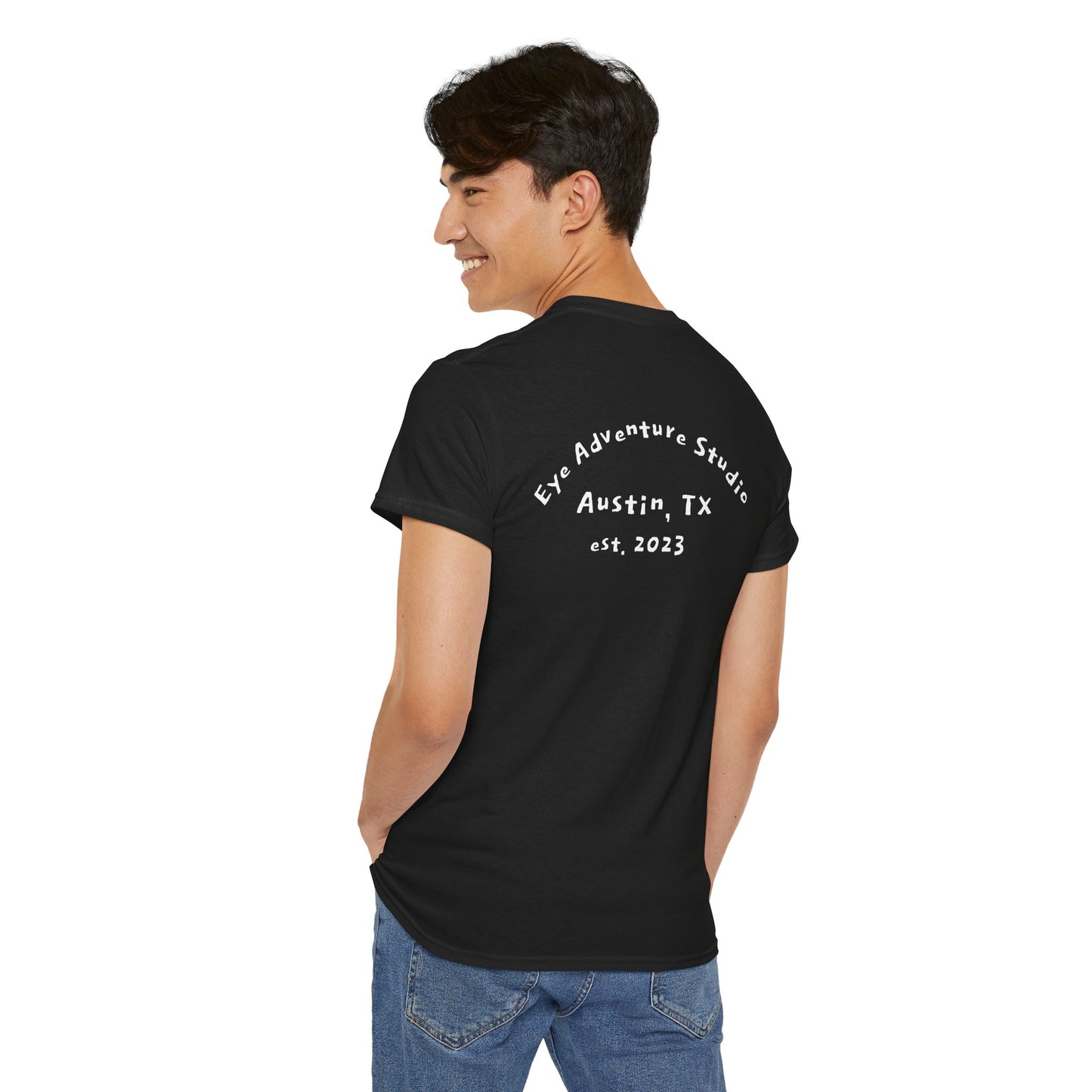 Camden Queen Amy W. Portrait Art Tee — Watercolor Painted Amy W. Hand-Drawn Tattooed Woman Graphic T-Shirt