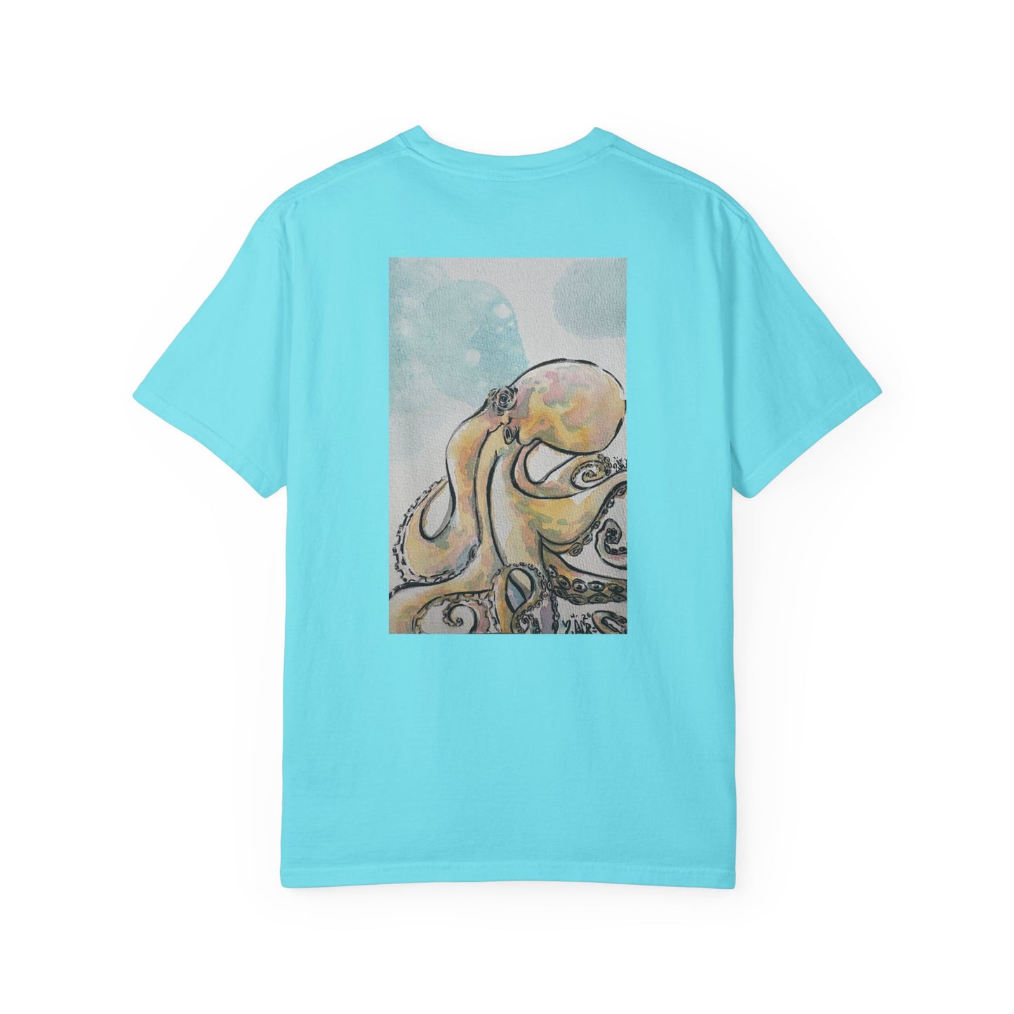 Ocean Genius Octopus Unisex Garment-Dyed T-shirt
