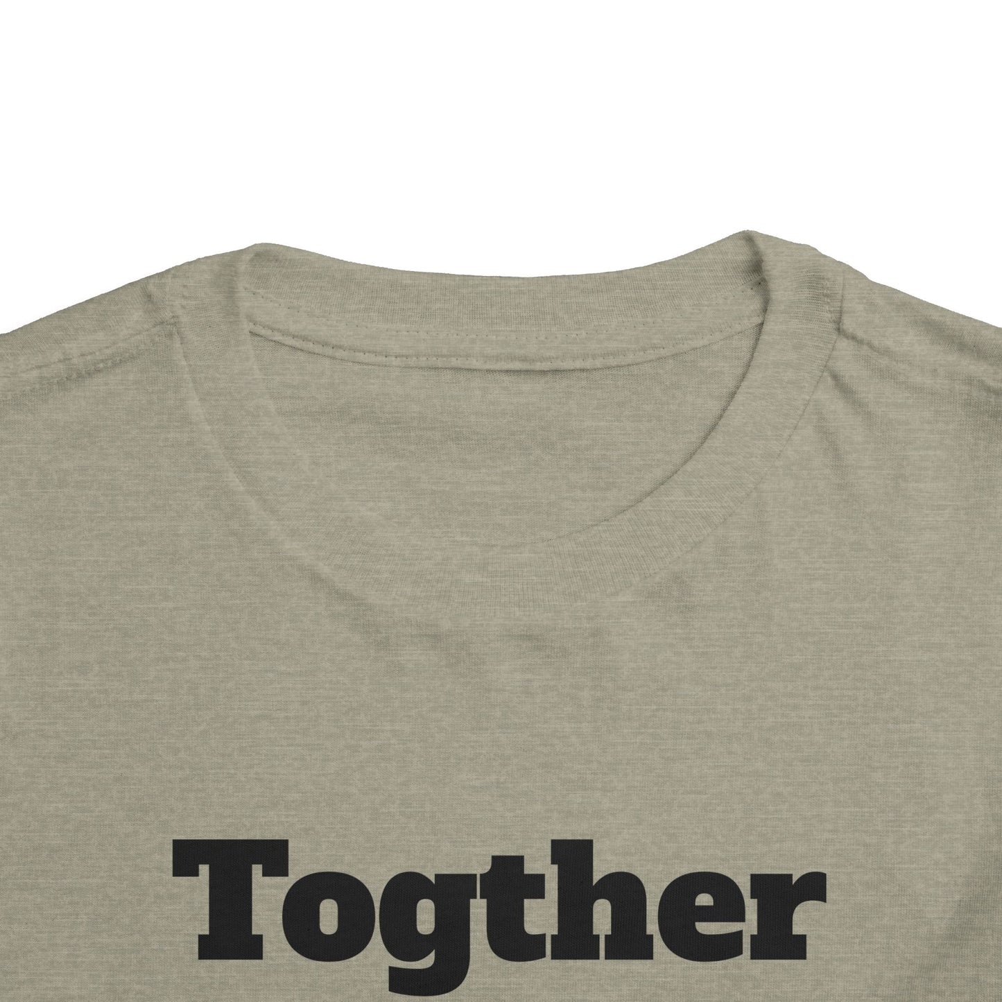 Toddler Tee — 'Together' Wolves Hug Design