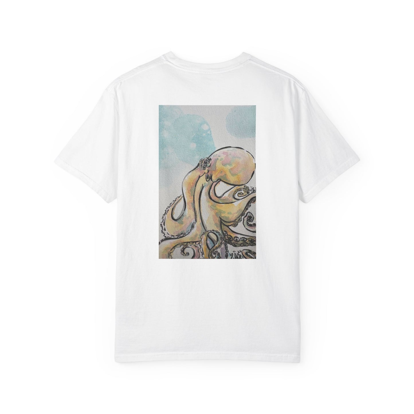 Ocean Genius Octopus Unisex Garment-Dyed T-shirt