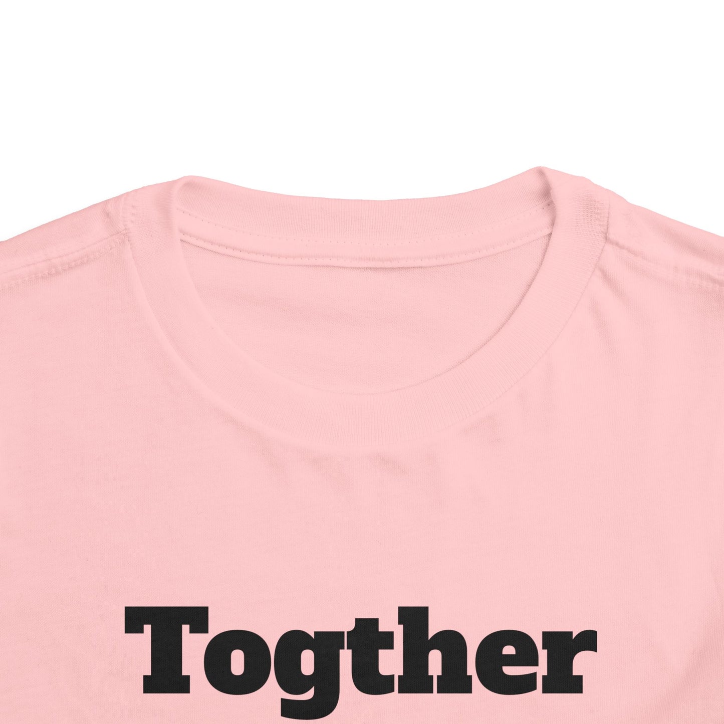 Toddler Tee — 'Together' Wolves Hug Design
