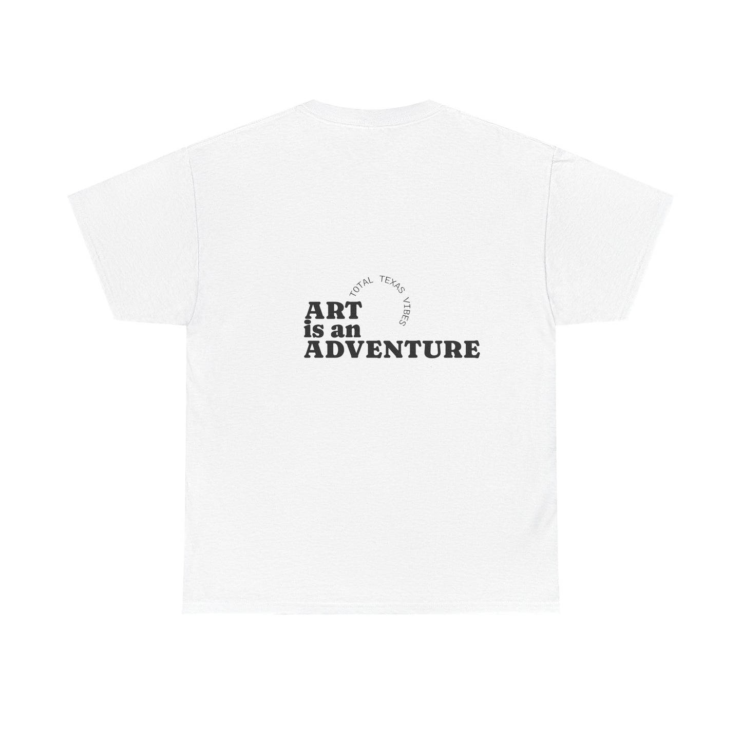 Art Adventure Tee, Unisex Cotton Shirt for Artists, Creative Inspiration Gift, Eye Design Tee, Everyday Casual Wear