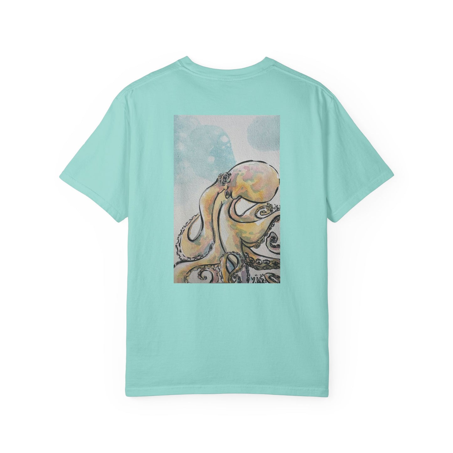 Ocean Genius Octopus Unisex Garment-Dyed T-shirt