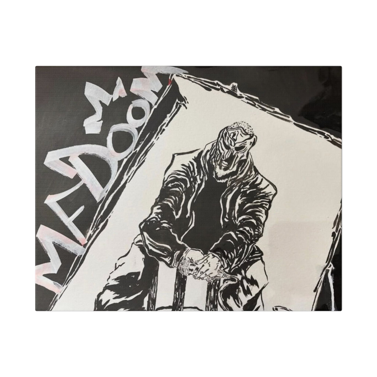M.F D.O.O.M Watercolor and Japanese Illustration Print on Canvas