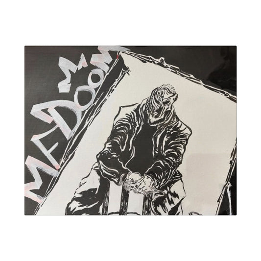 M.F D.O.O.M Watercolor and Japanese Illustration Print on Canvas