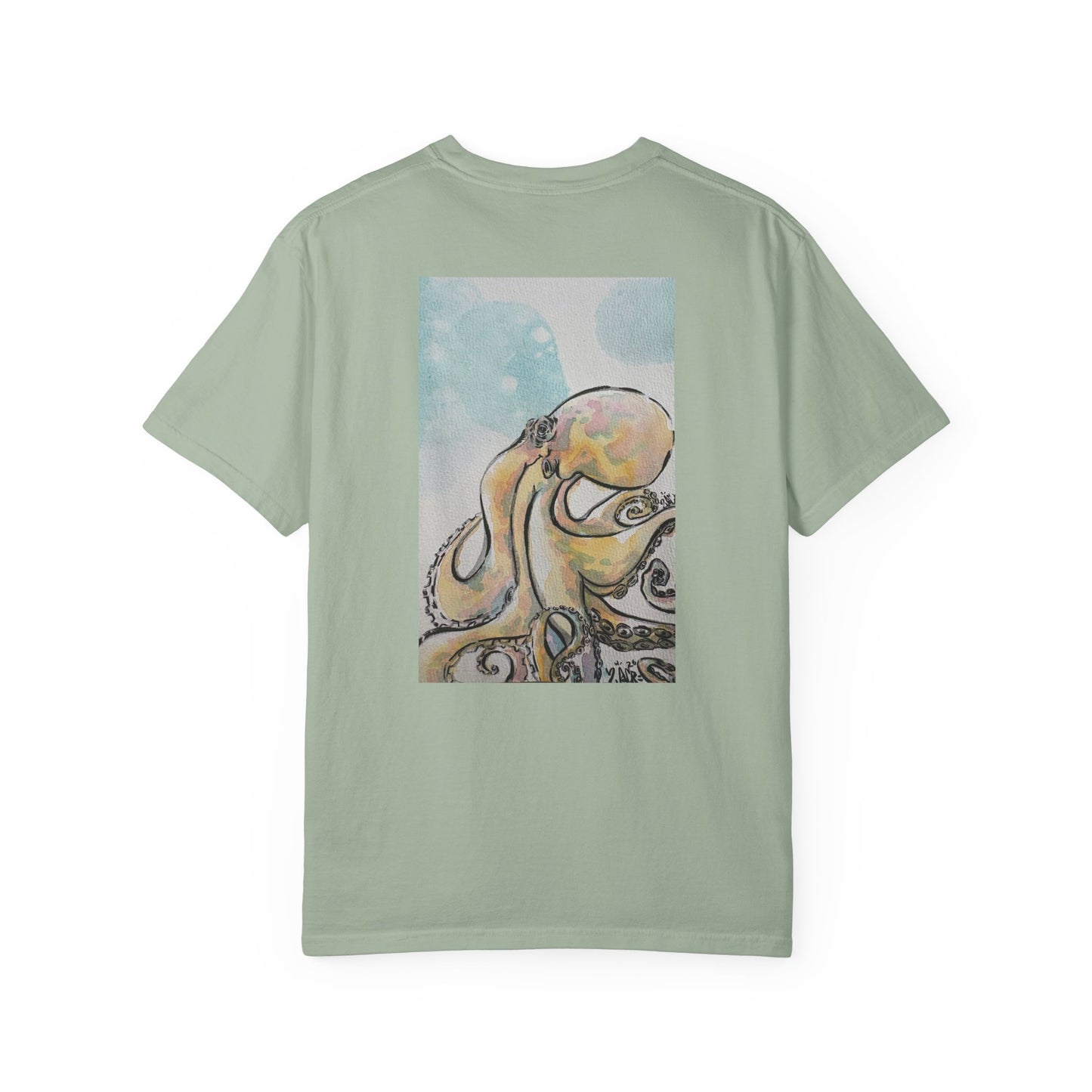 Ocean Genius Octopus Unisex Garment-Dyed T-shirt