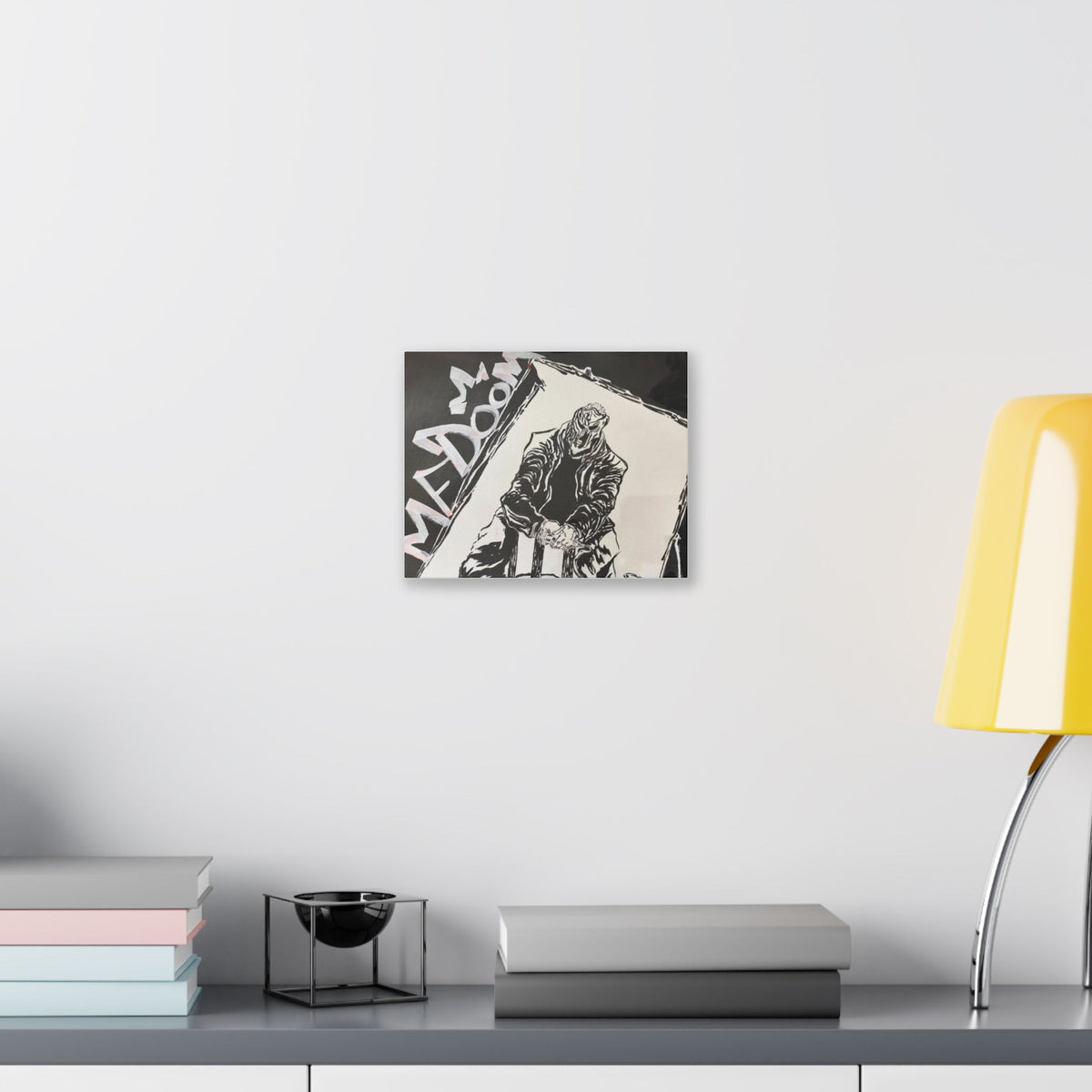 M.F D.O.O.M Watercolor and Japanese Illustration Print on Canvas