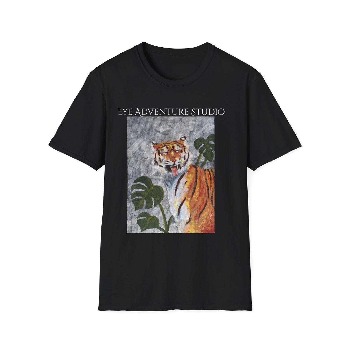 Tiger Art T‑Shirt — 'Eye Adventure Studio' Graphic Tee