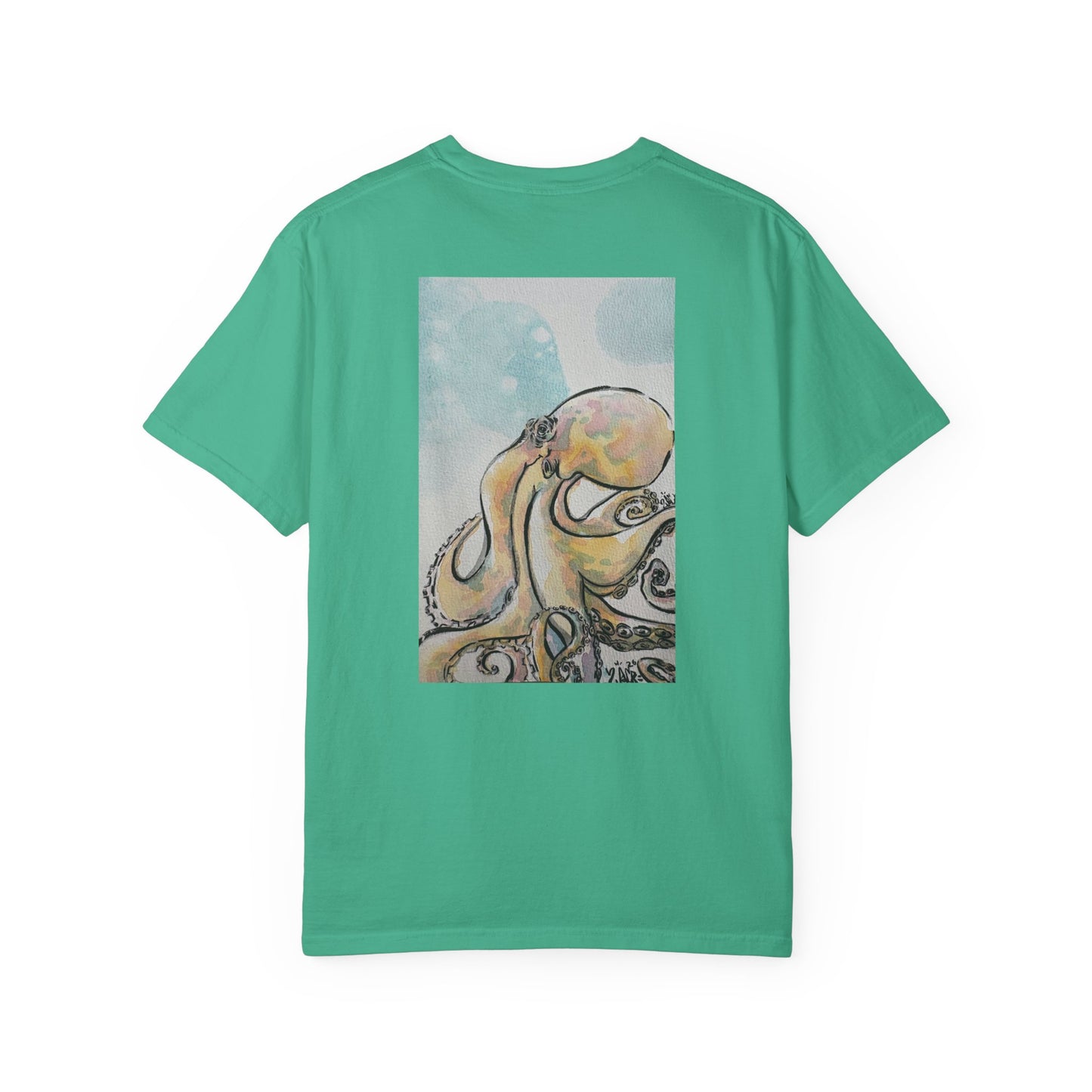 Ocean Genius Octopus Unisex Garment-Dyed T-shirt