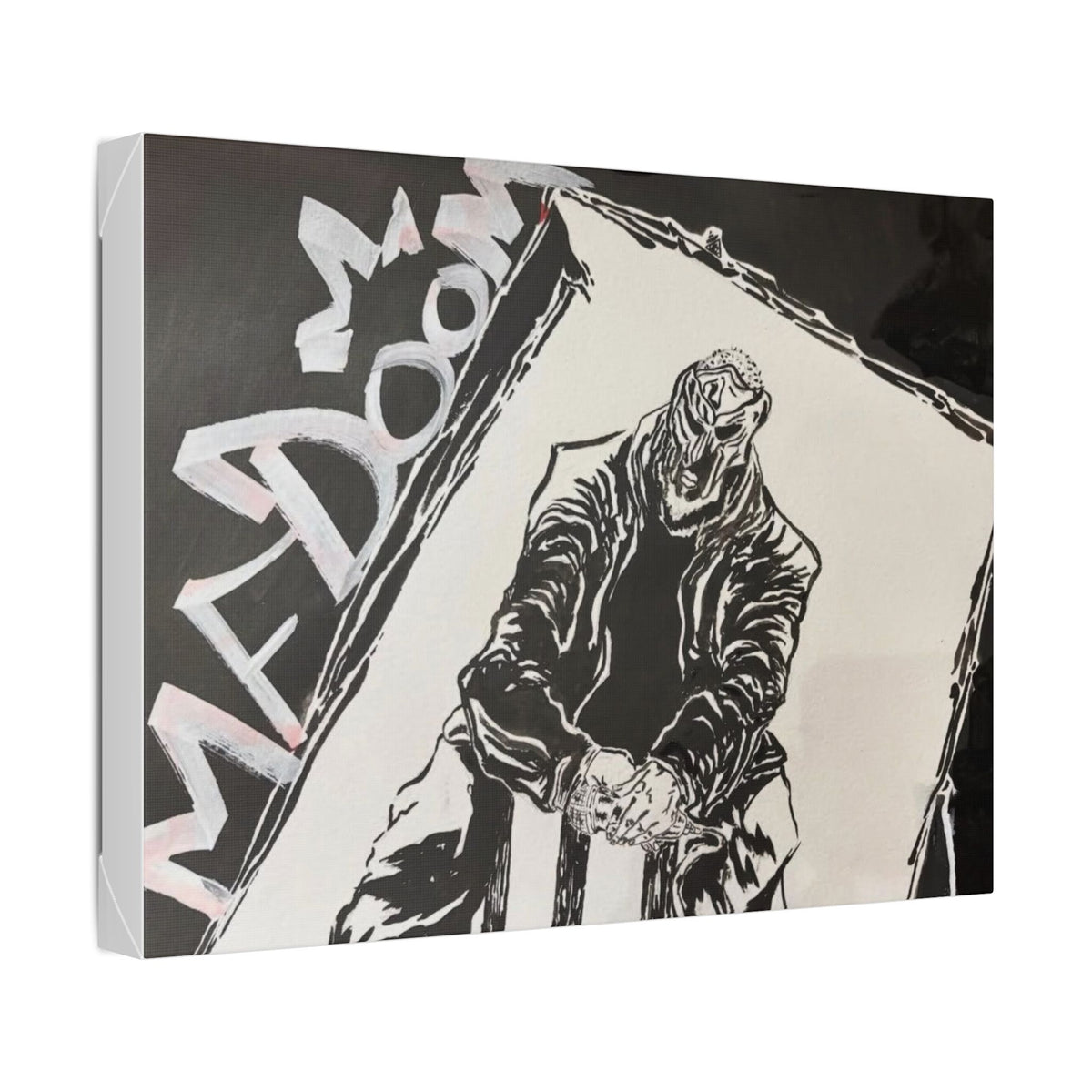 M.F D.O.O.M Watercolor and Japanese Illustration Print on Canvas