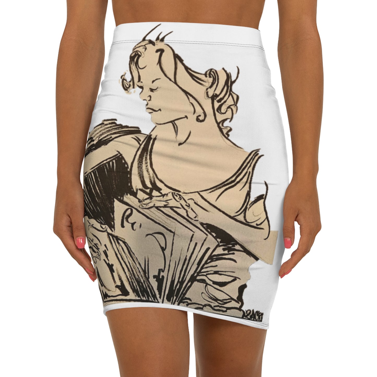 Chic Literary Pencil Skirt - Perfect for Book Lovers, Vintage Style, Office Wear, Date Night, and Special Occasions