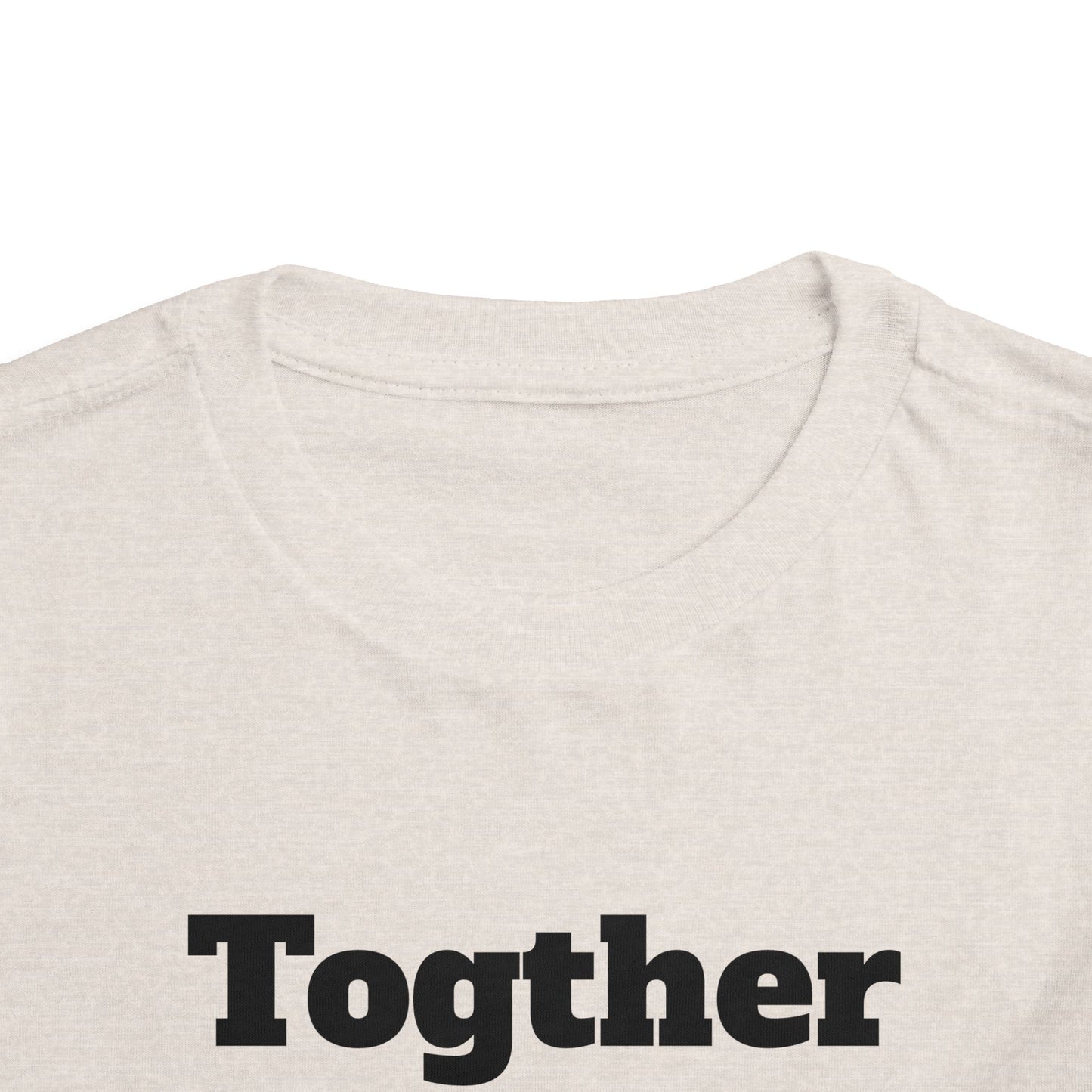 Toddler Tee — 'Together' Wolves Hug Design