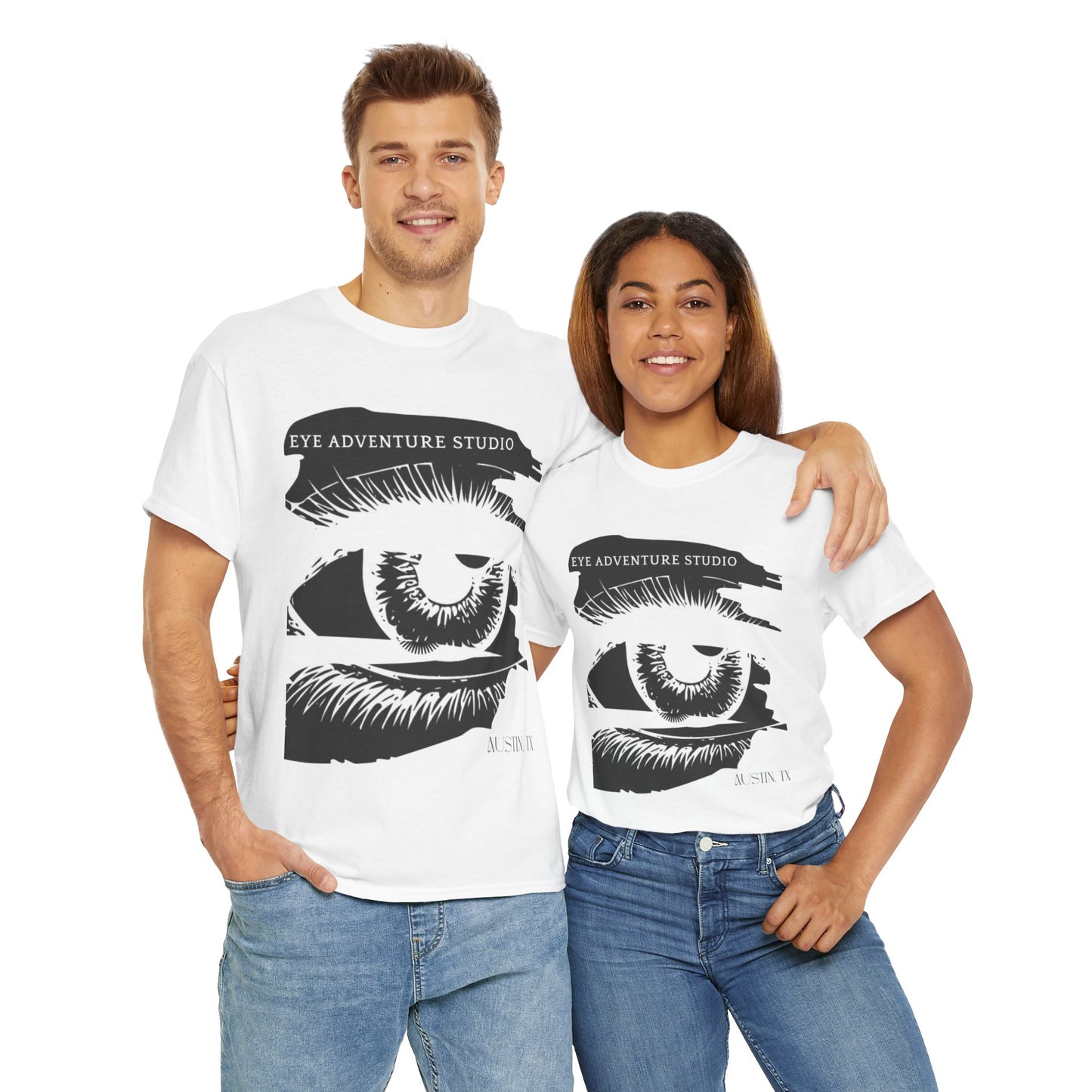 Art Adventure Tee, Unisex Cotton Shirt for Artists, Creative Inspiration Gift, Eye Design Tee, Everyday Casual Wear