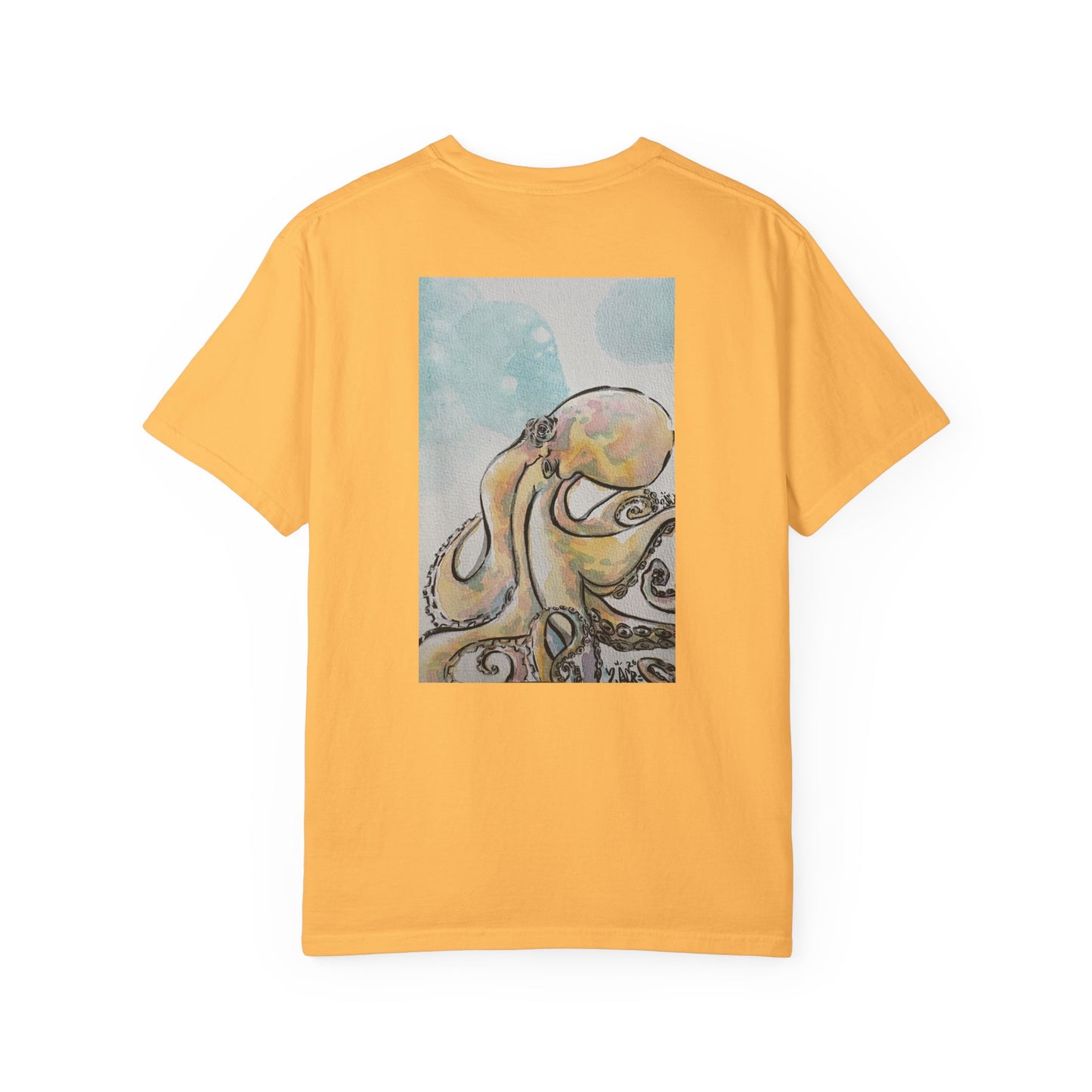 Ocean Genius Octopus Unisex Garment-Dyed T-shirt