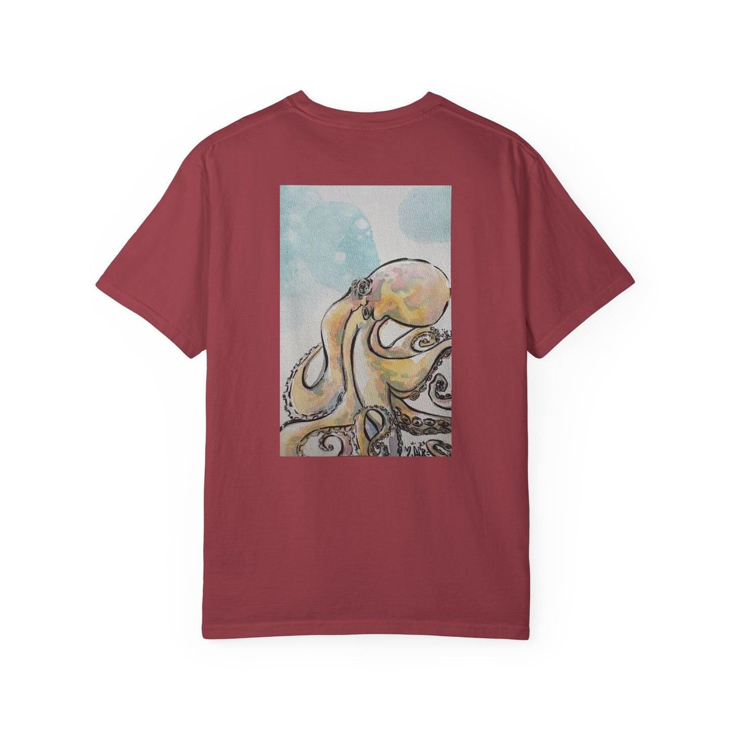 Ocean Genius Octopus Unisex Garment-Dyed T-shirt