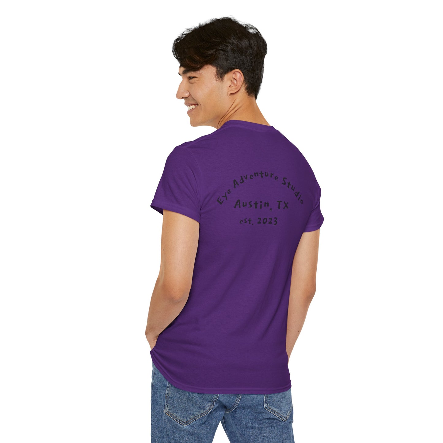 Camden Queen Amy W. Portrait Art Tee — Watercolor Painted Amy W. Hand-Drawn Tattooed Woman Graphic T-Shirt