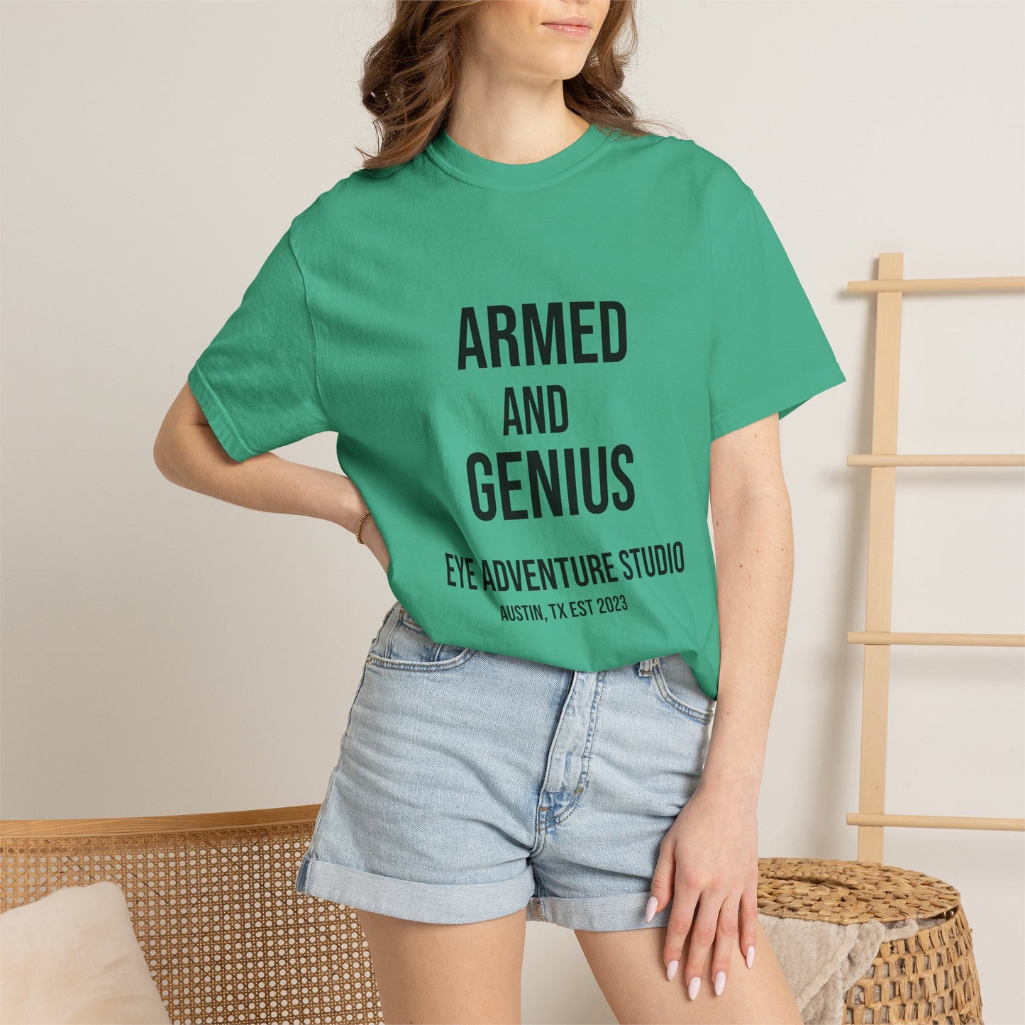 Ocean Genius Octopus Unisex Garment-Dyed T-shirt
