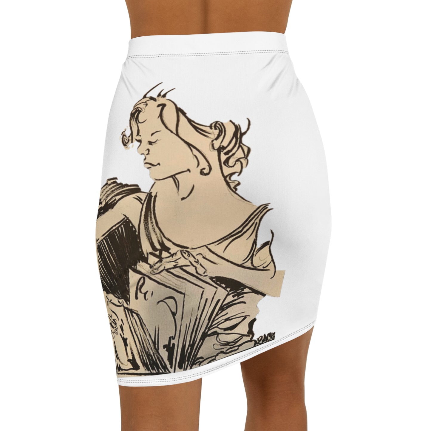 Chic Literary Pencil Skirt - Perfect for Book Lovers, Vintage Style, Office Wear, Date Night, and Special Occasions