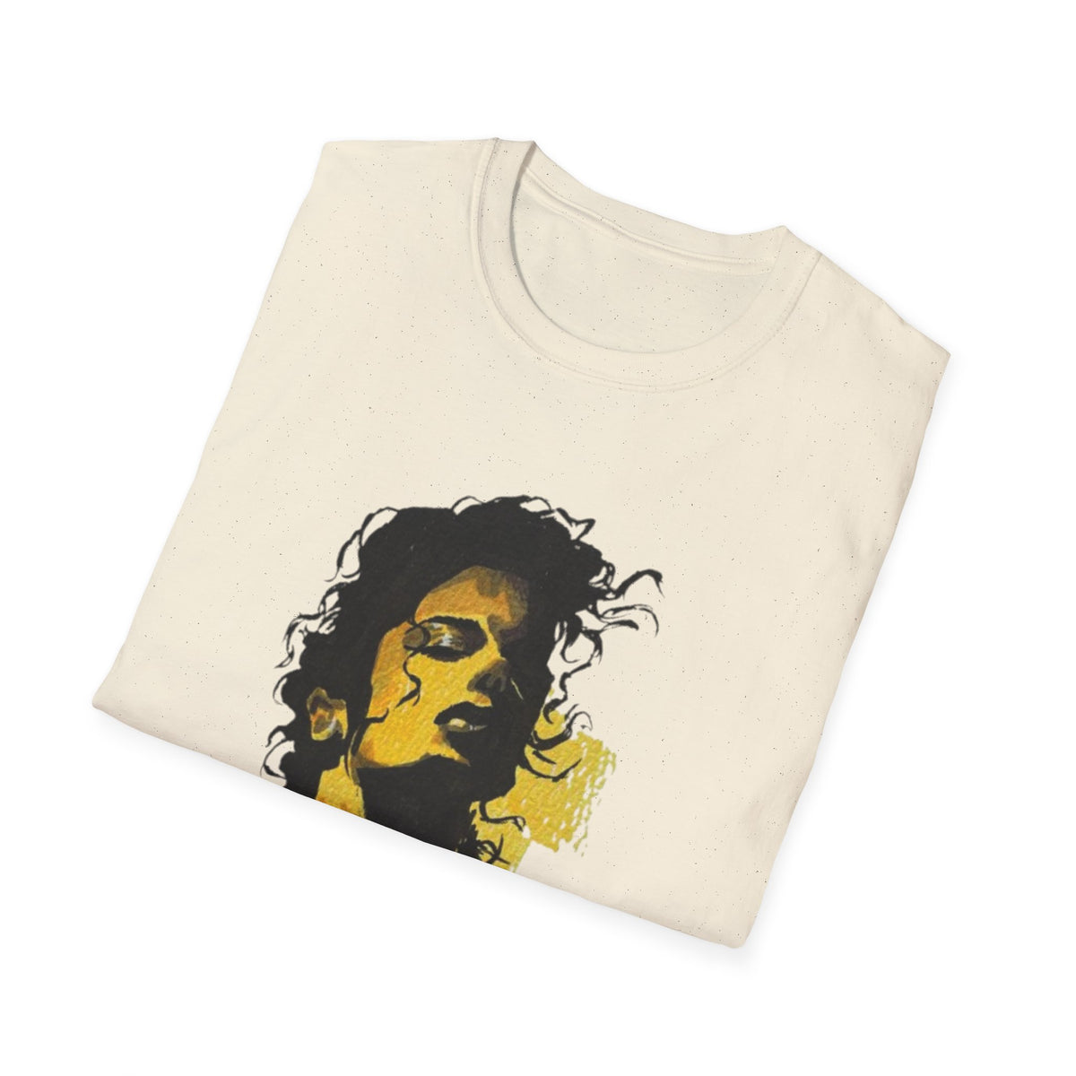 Mike's Light Portrait Graphic T-Shirt M. Jackson hand drawn illustration