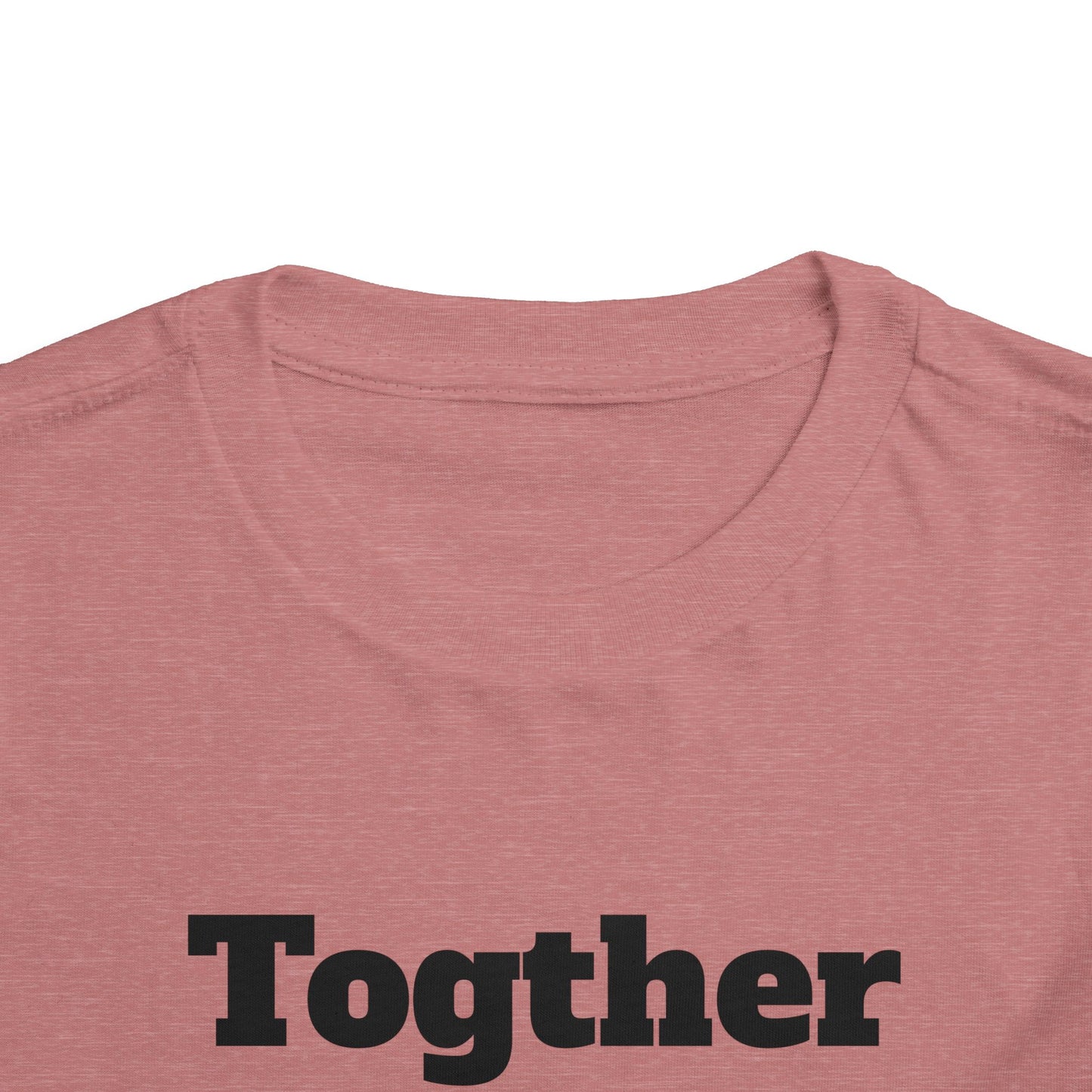 Toddler Tee — 'Together' Wolves Hug Design
