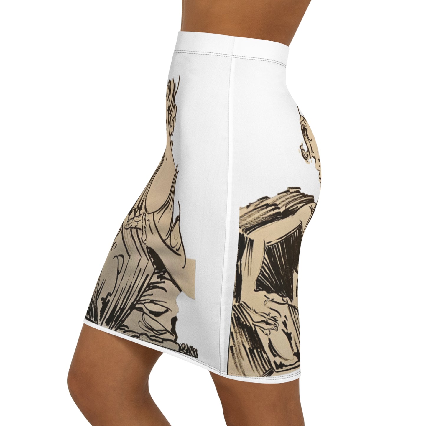 Chic Literary Pencil Skirt - Perfect for Book Lovers, Vintage Style, Office Wear, Date Night, and Special Occasions