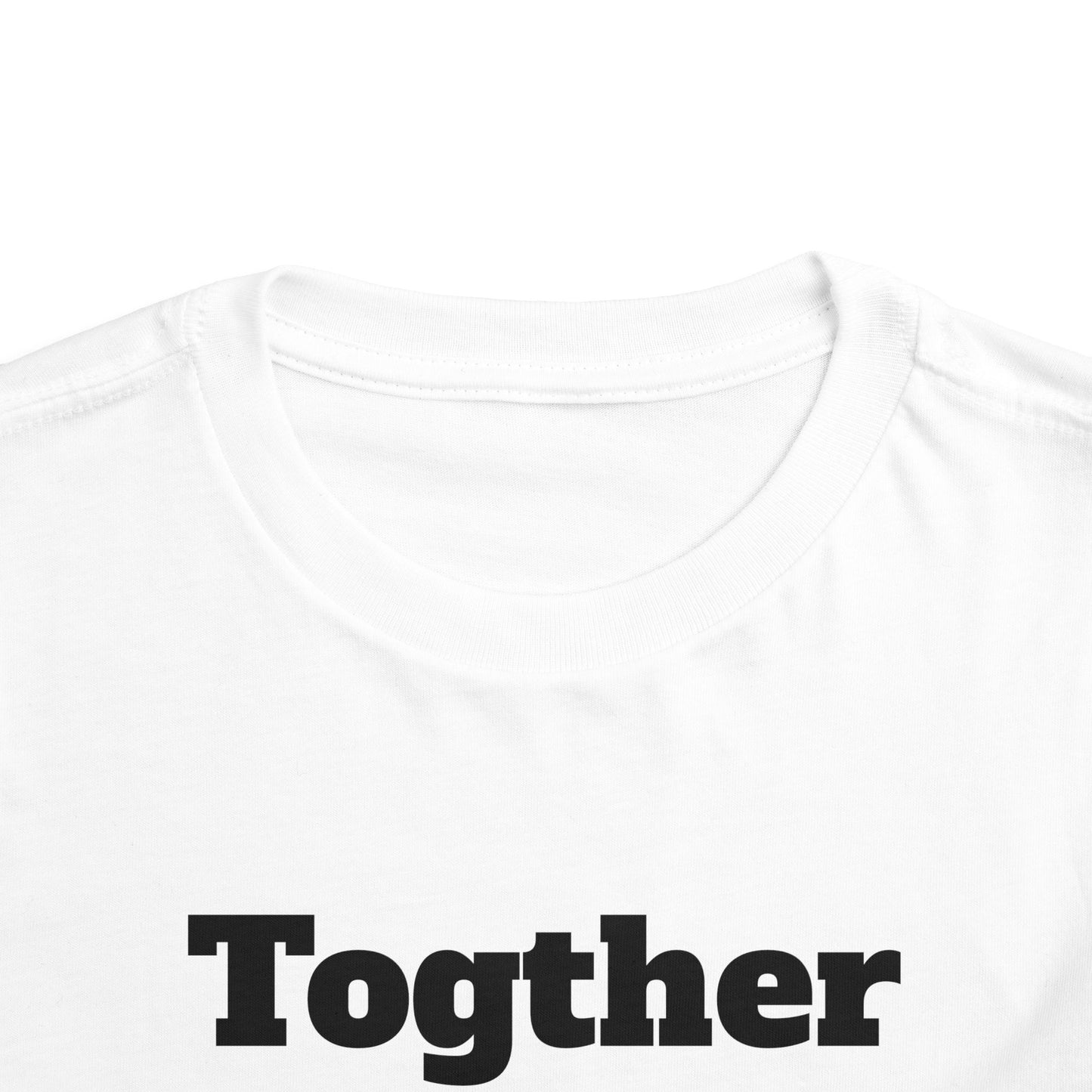 Toddler Tee — 'Together' Wolves Hug Design