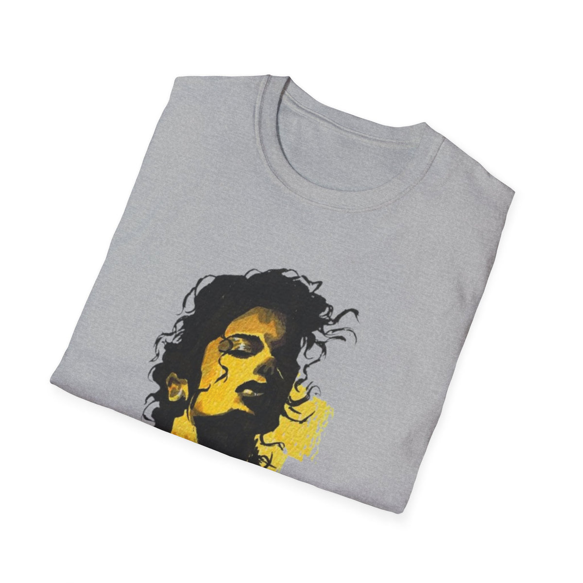 Mike's Light Portrait Graphic T-Shirt M. Jackson hand drawn illustration