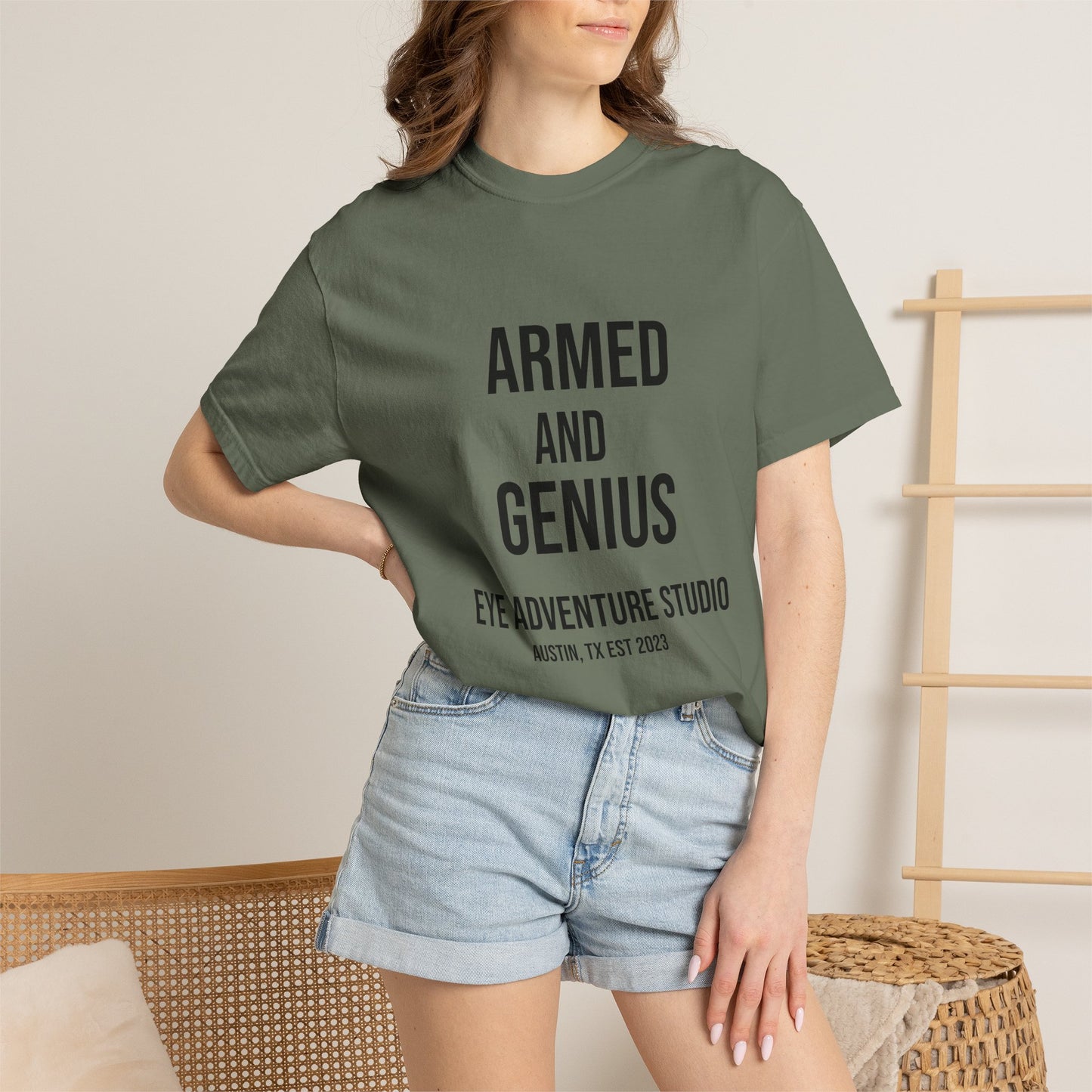 Ocean Genius Octopus Unisex Garment-Dyed T-shirt