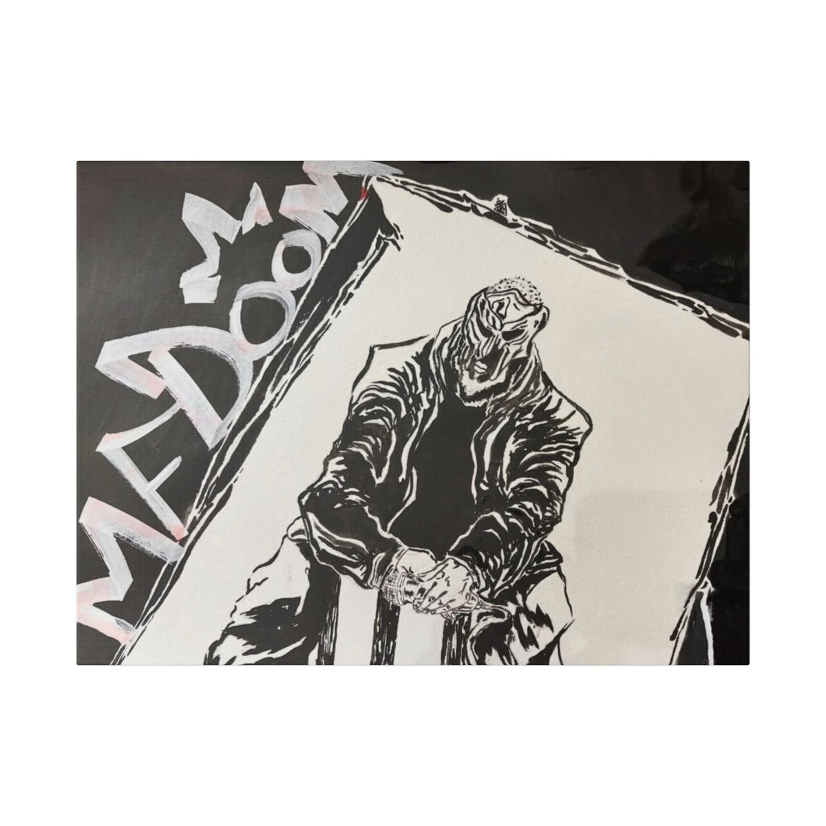 M.F D.O.O.M Watercolor and Japanese Illustration Print on Canvas