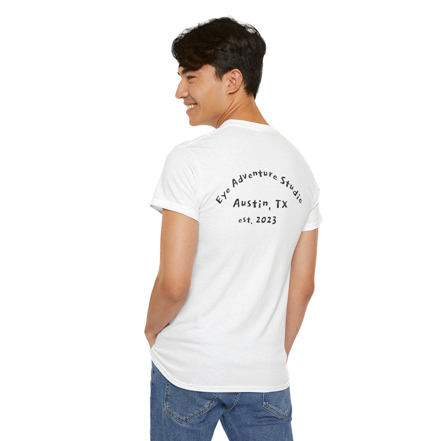 Camden Queen Amy W. Portrait Art Tee — Watercolor Painted Amy W. Hand-Drawn Tattooed Woman Graphic T-Shirt