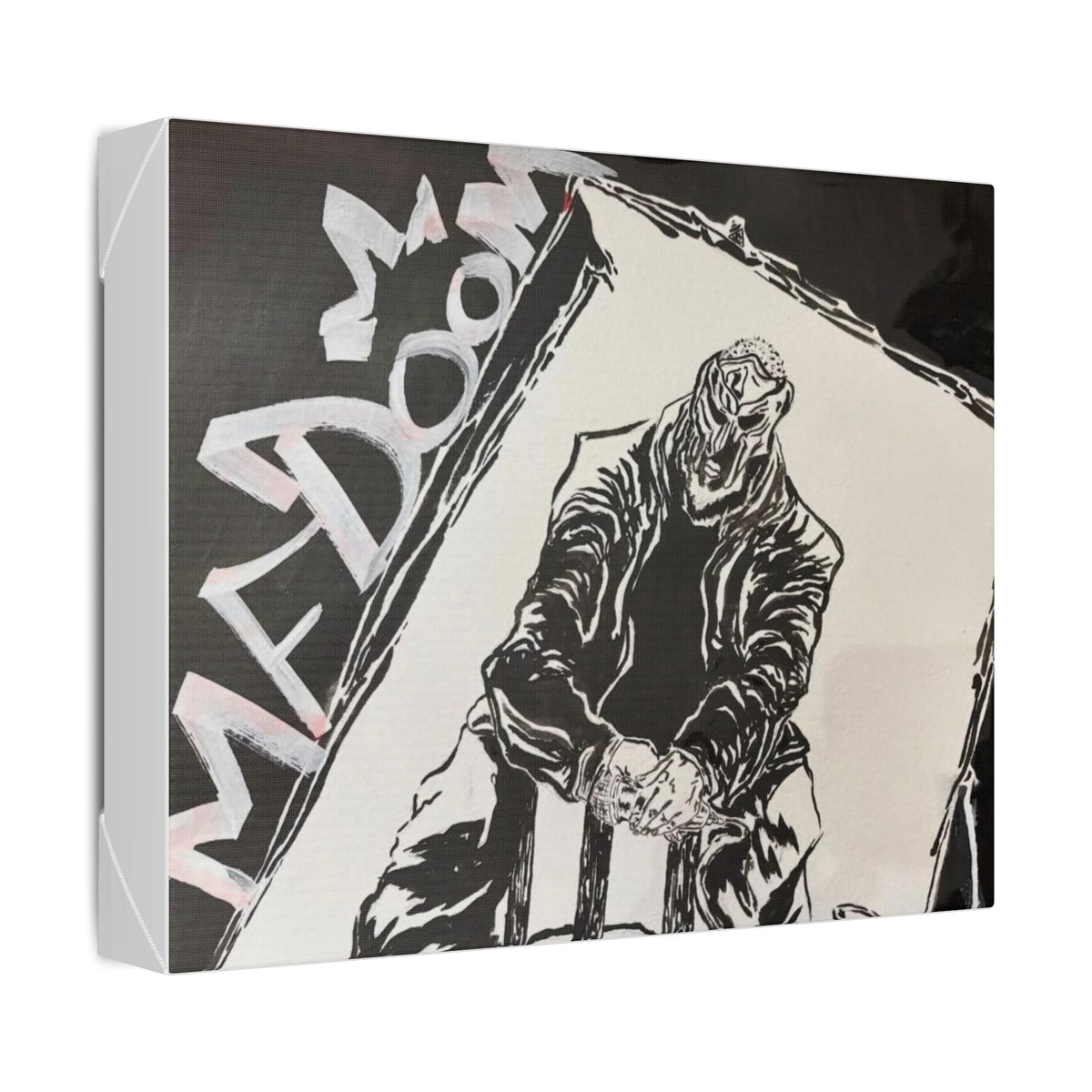 M.F D.O.O.M Watercolor and Japanese Illustration Print on Canvas