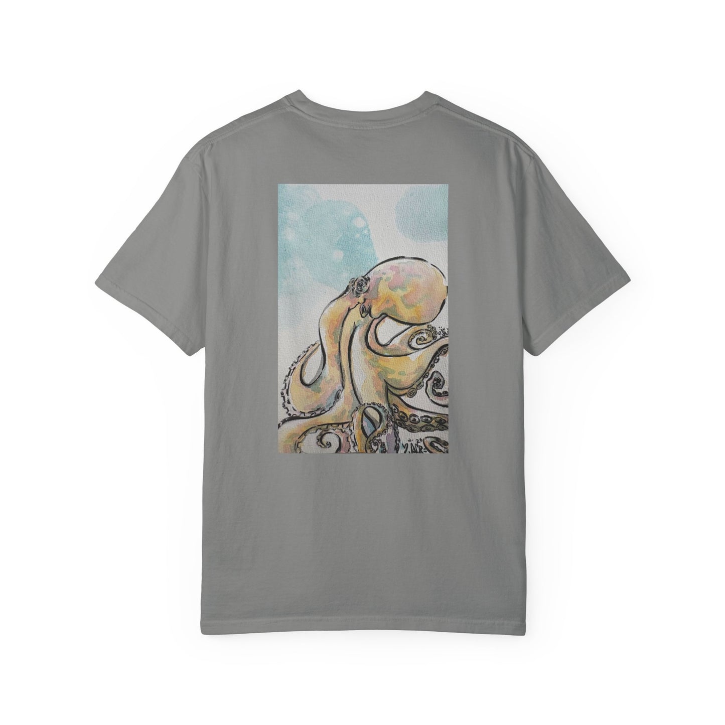 Ocean Genius Octopus Unisex Garment-Dyed T-shirt