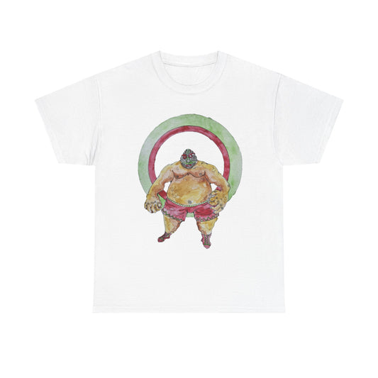 Sumo Spirit Tee - Playful Unisex Cotton Shirt, Fun Graphic Tee, Summer Casual Wear, Gift for Sumo Fans, Unique Art T-Shirt