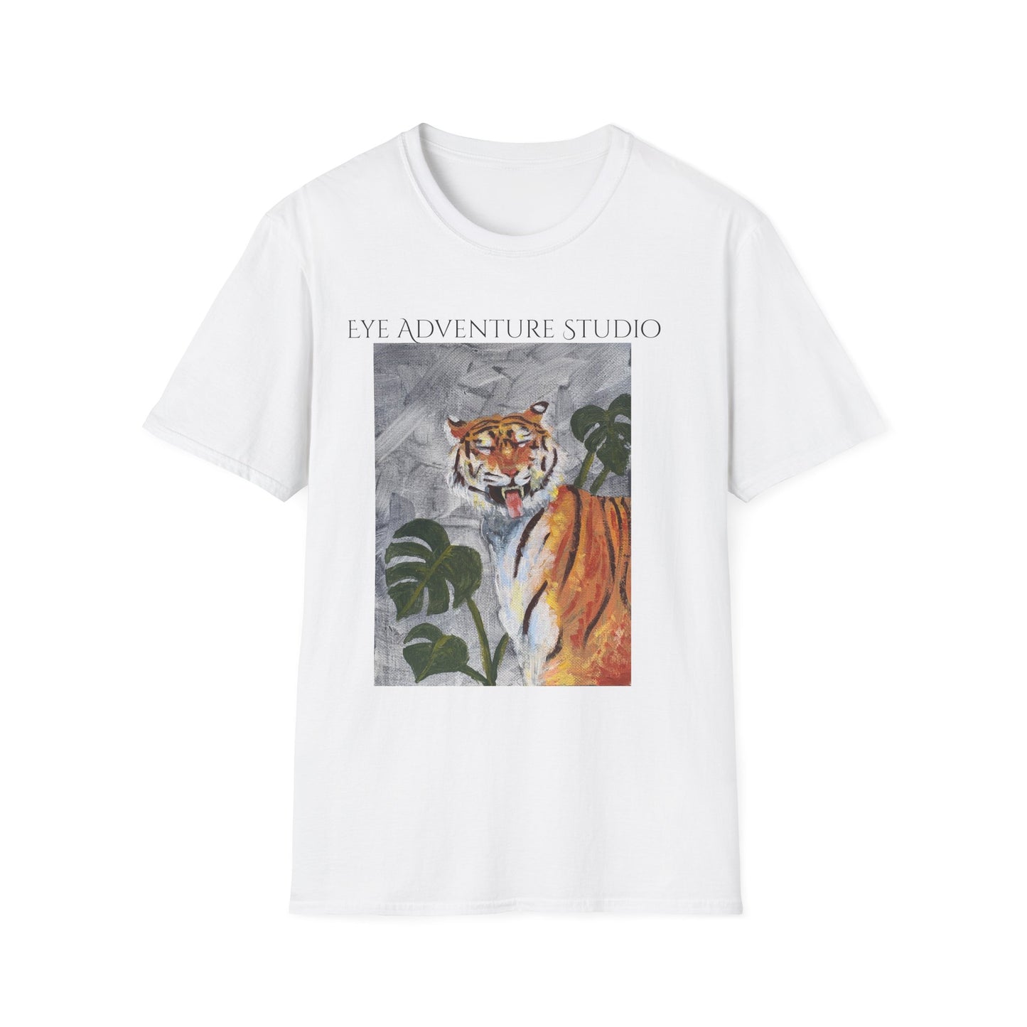 Tiger Art T‑Shirt — 'Eye Adventure Studio' Graphic Tee
