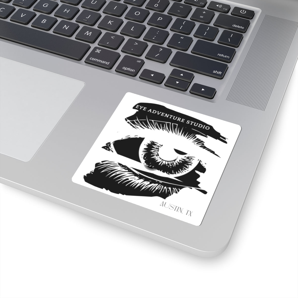 Eye Adventure Studio Kiss-Cut Stickers, Creative Laptop Decals, Unique Gifts for Artists, Eye Art Stickers, Adventure Decor