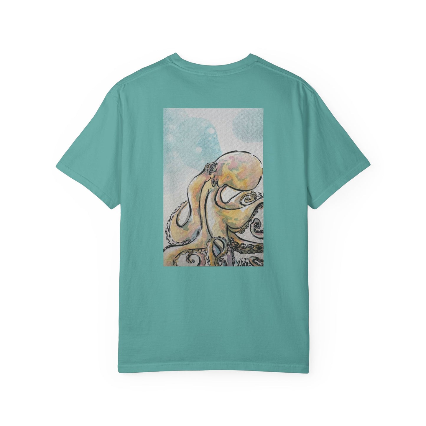 Ocean Genius Octopus Unisex Garment-Dyed T-shirt