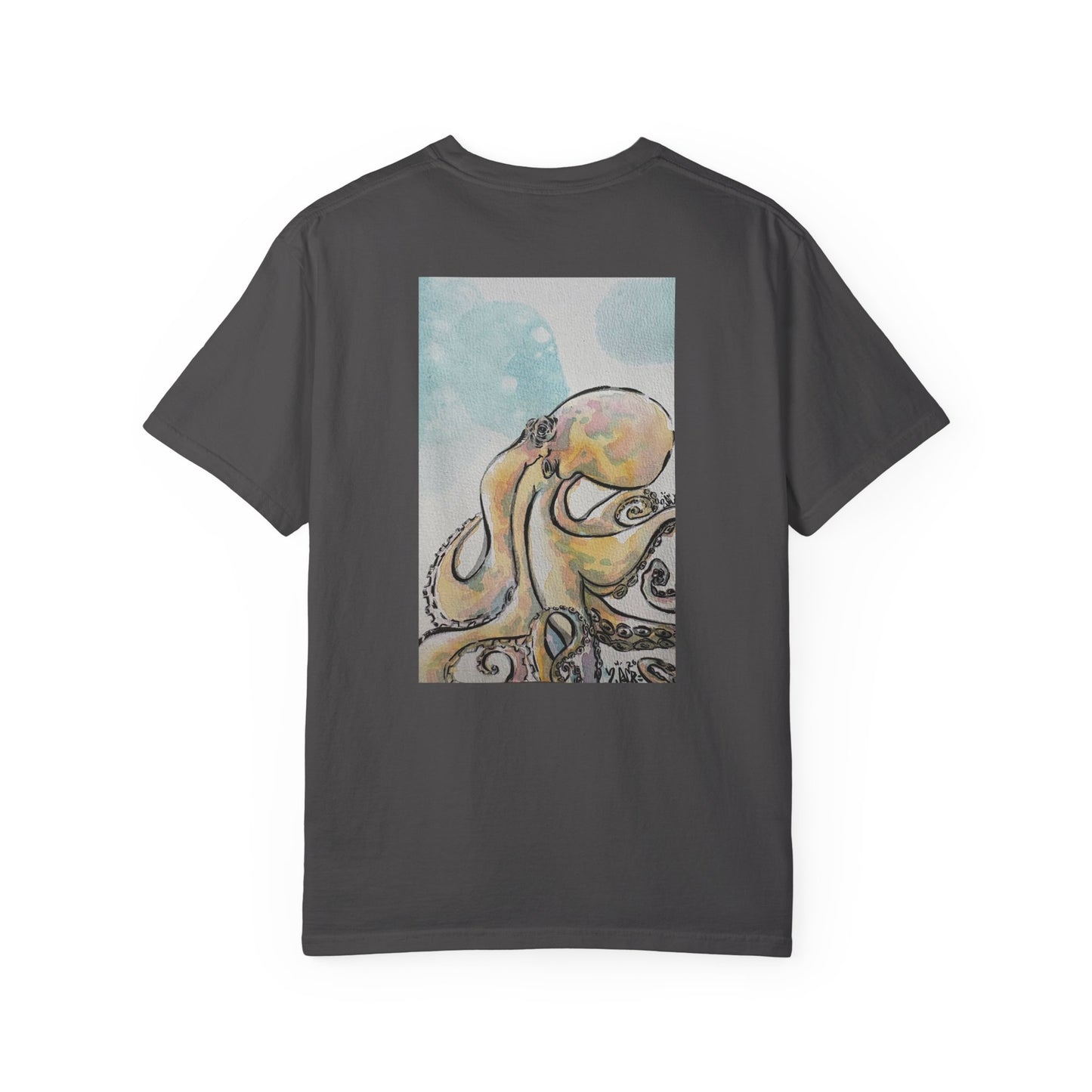 Ocean Genius Octopus Unisex Garment-Dyed T-shirt