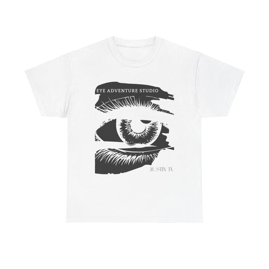 Art Adventure Tee, Unisex Cotton Shirt for Artists, Creative Inspiration Gift, Eye Design Tee, Everyday Casual Wear