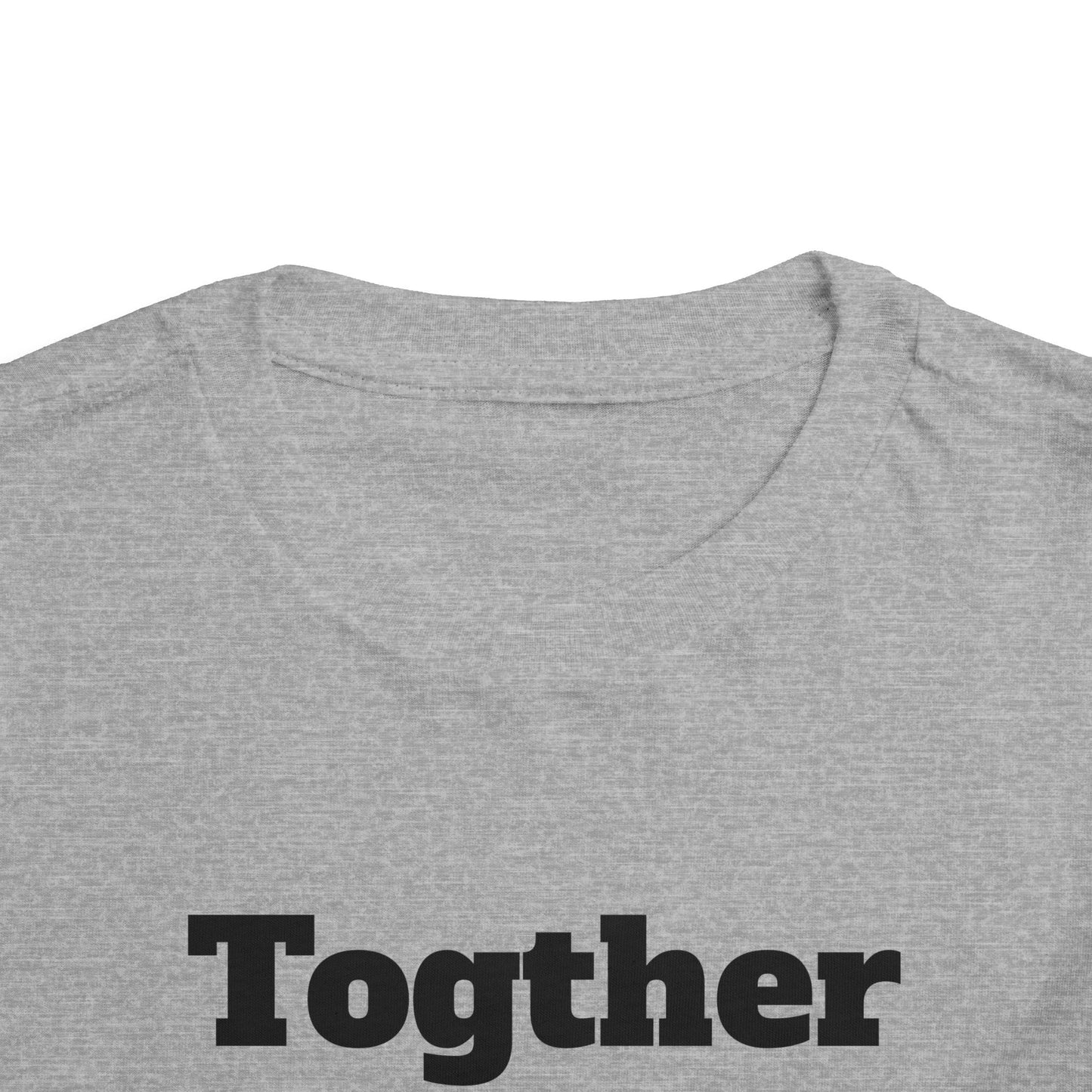 Toddler Tee — 'Together' Wolves Hug Design