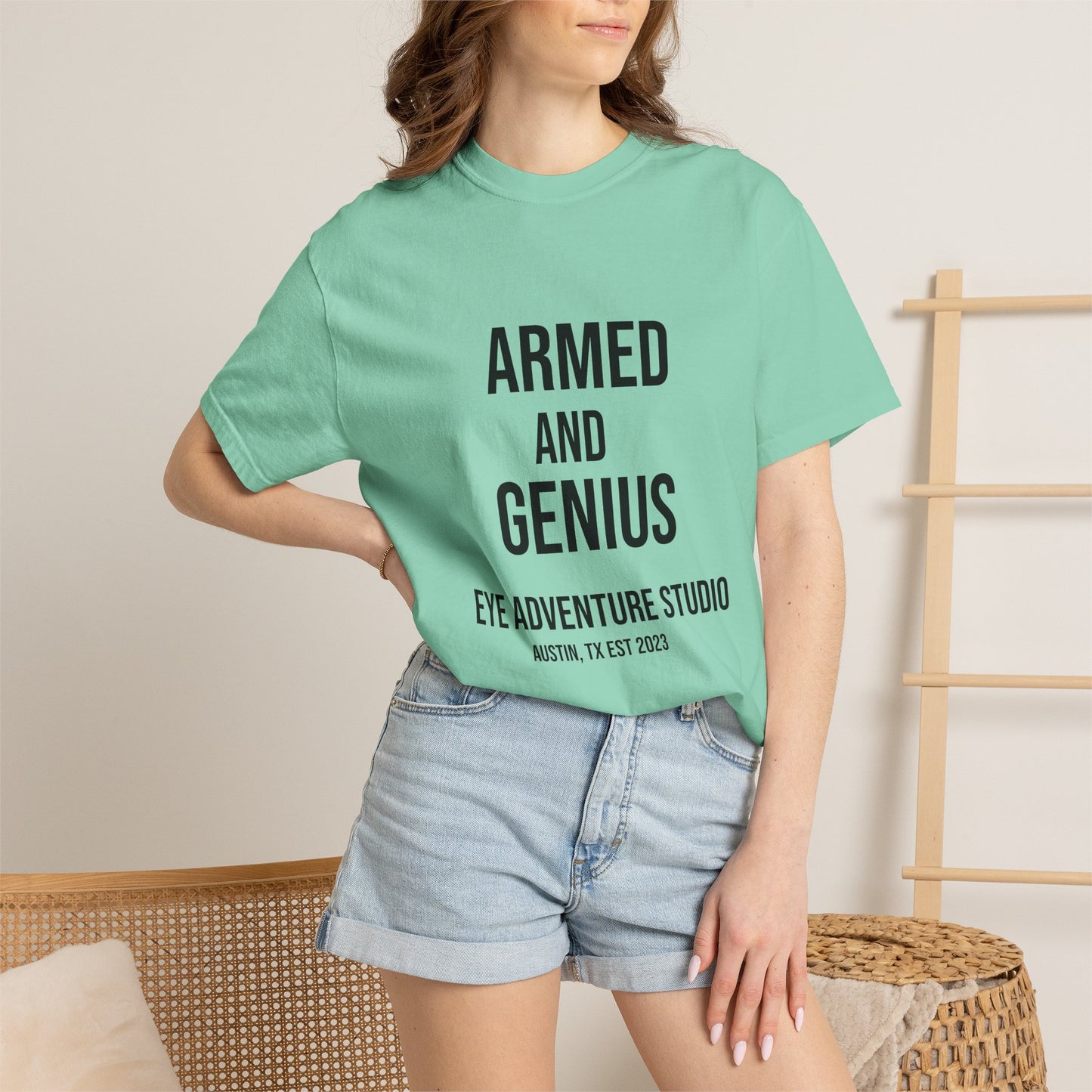 Ocean Genius Octopus Unisex Garment-Dyed T-shirt