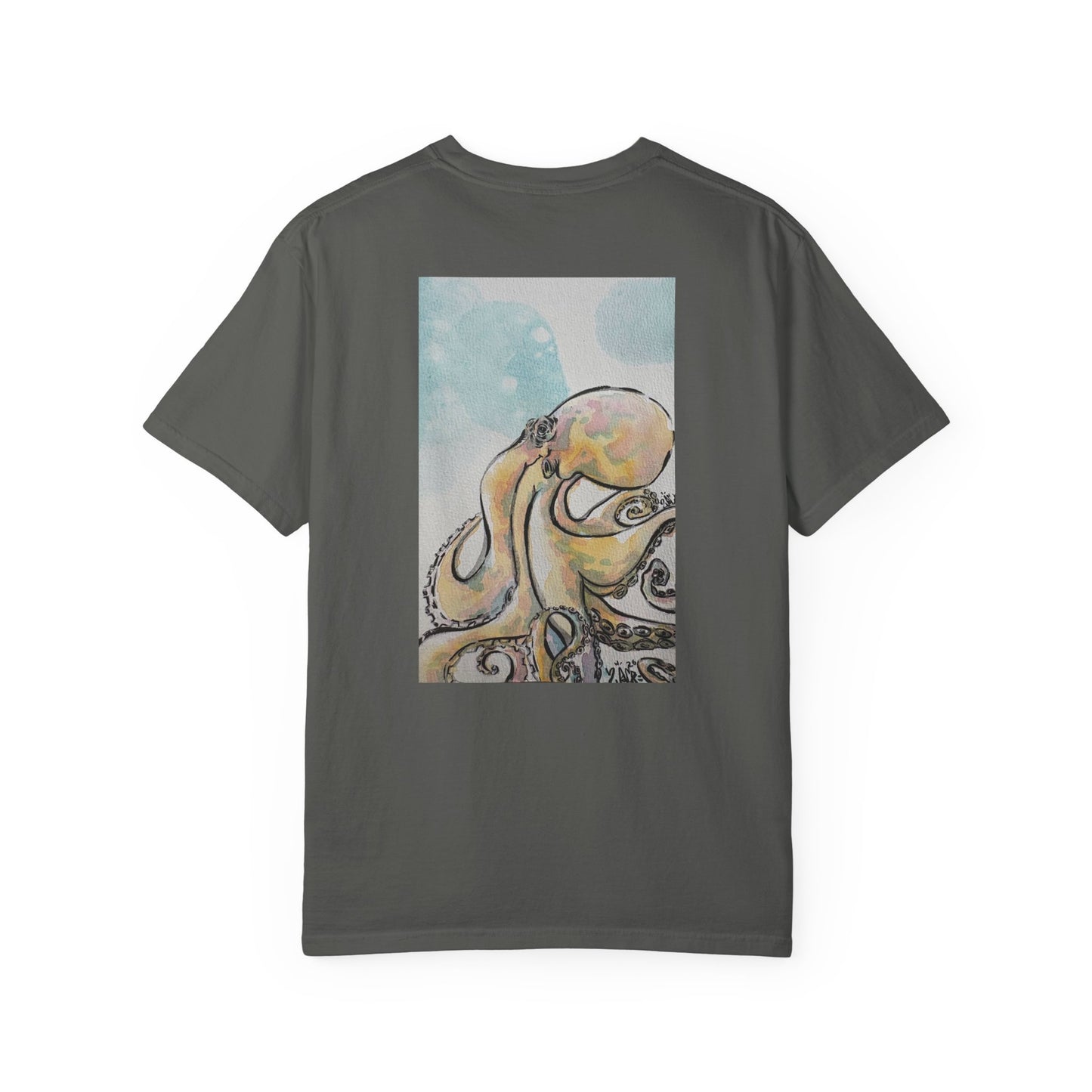 Ocean Genius Octopus Unisex Garment-Dyed T-shirt