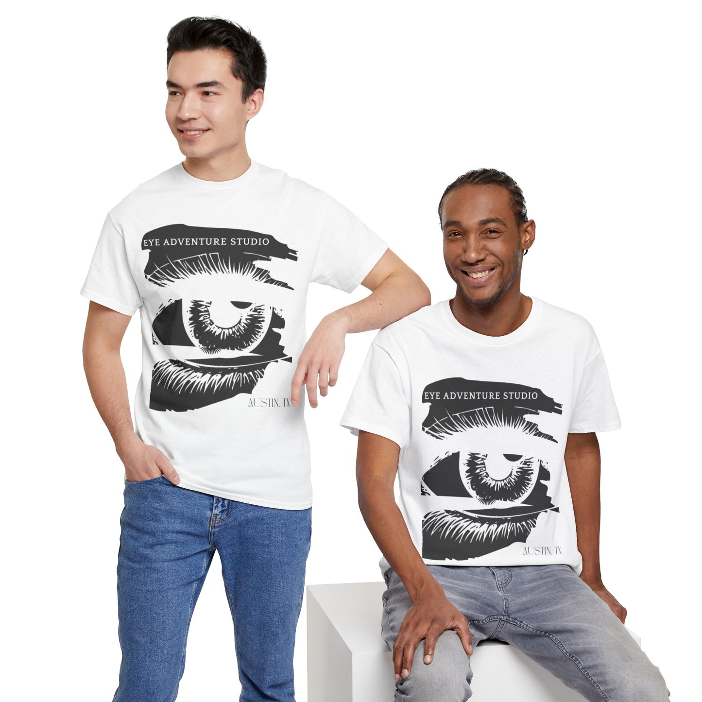 Art Adventure Tee, Unisex Cotton Shirt for Artists, Creative Inspiration Gift, Eye Design Tee, Everyday Casual Wear