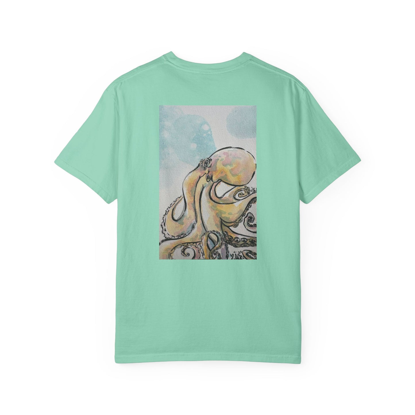 Ocean Genius Octopus Unisex Garment-Dyed T-shirt